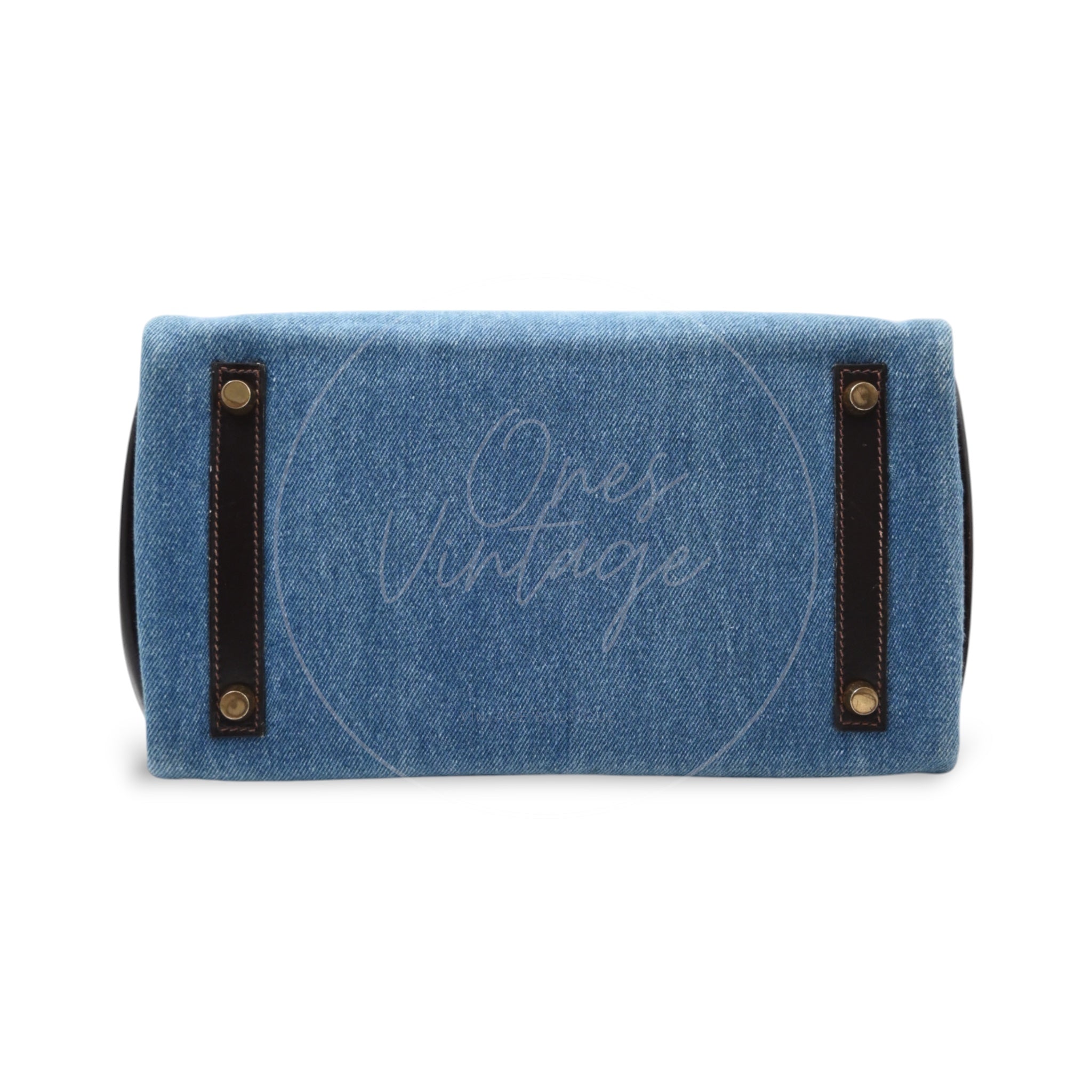 Hermes Birkin 30 Box Denim Box GHW Ebene Denim Blue Square B