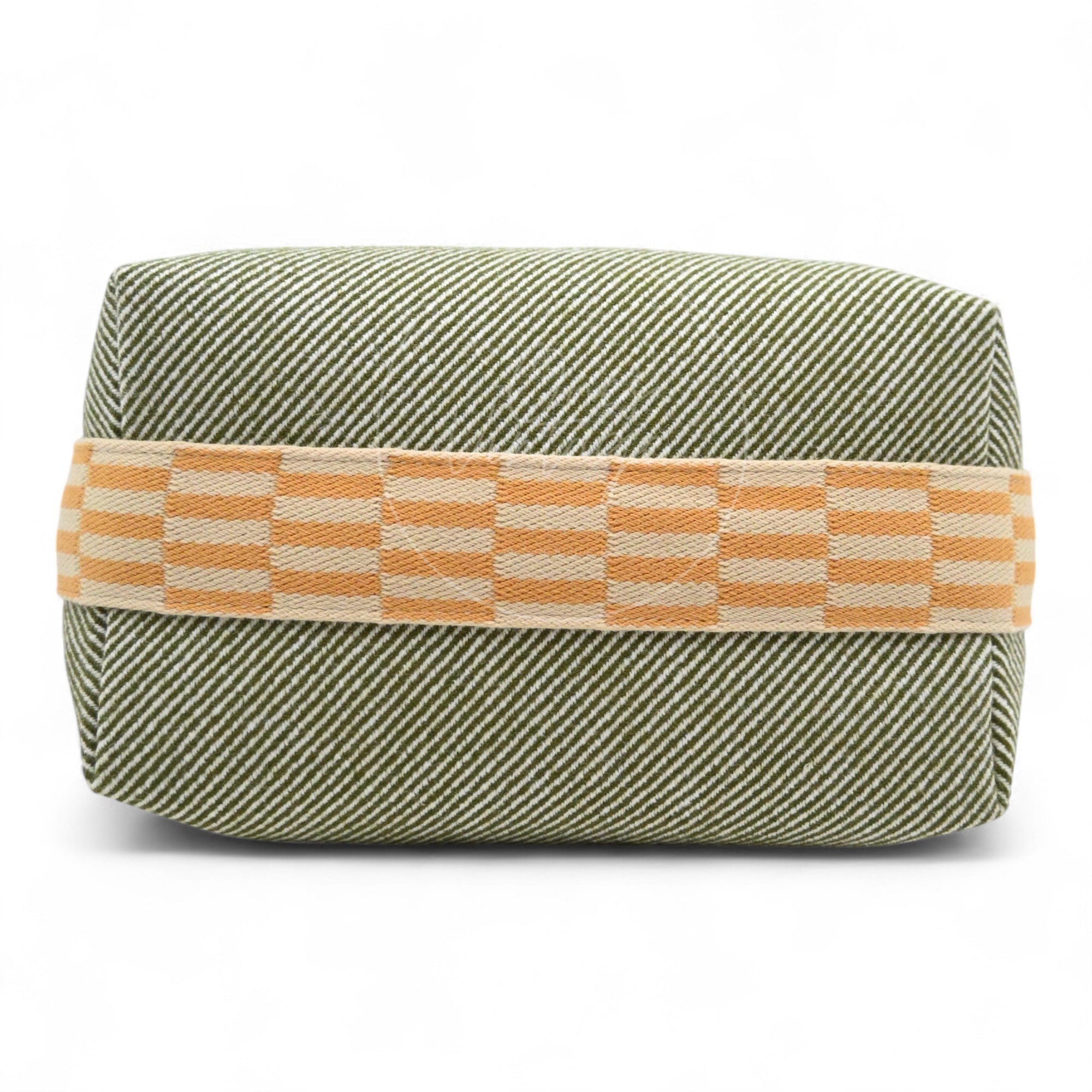Hermes Bride-A-Brac PM Vert H Natte Canvas PHW Vert & Beige