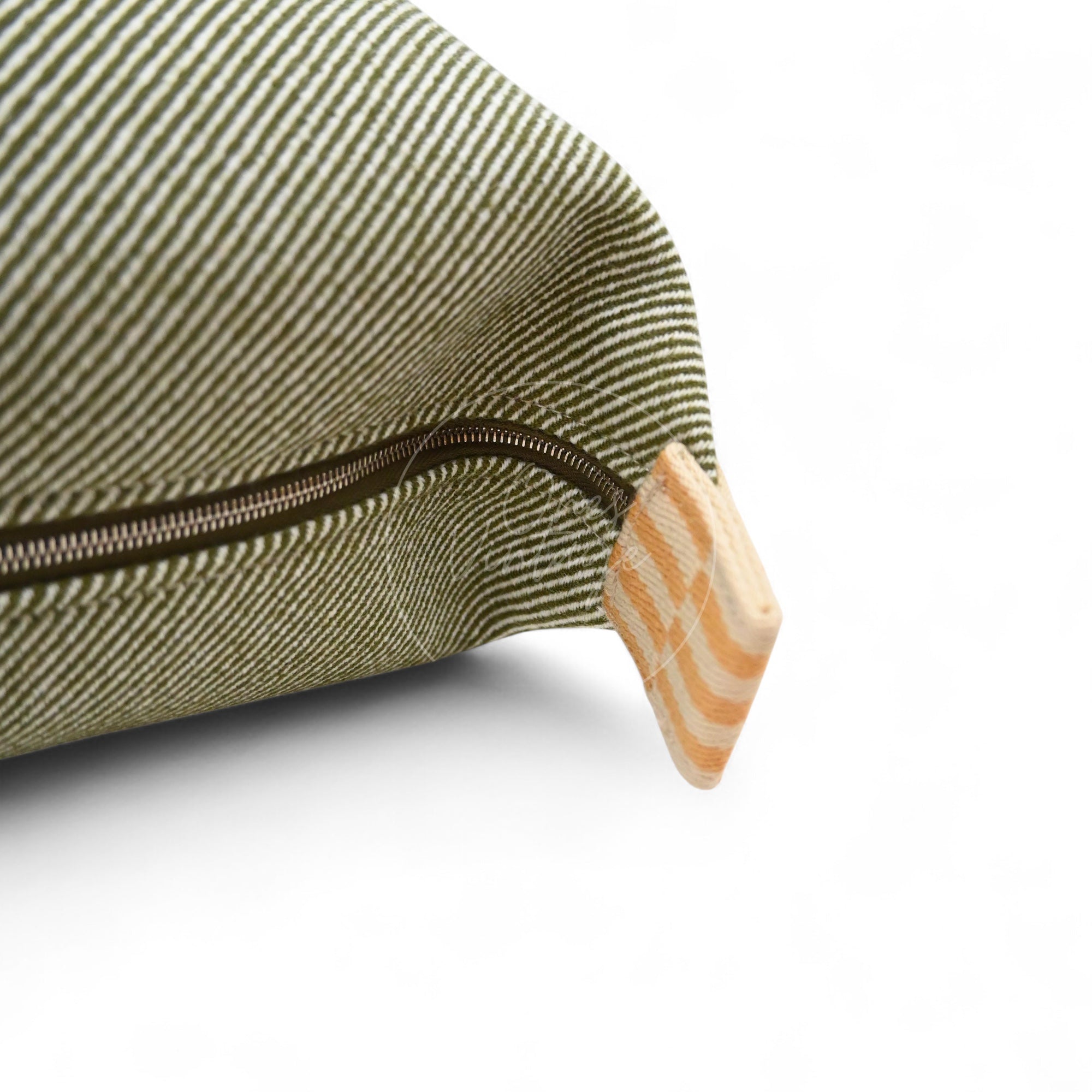 Hermes Bride-A-Brac PM Vert H Natte Canvas PHW Vert & Beige