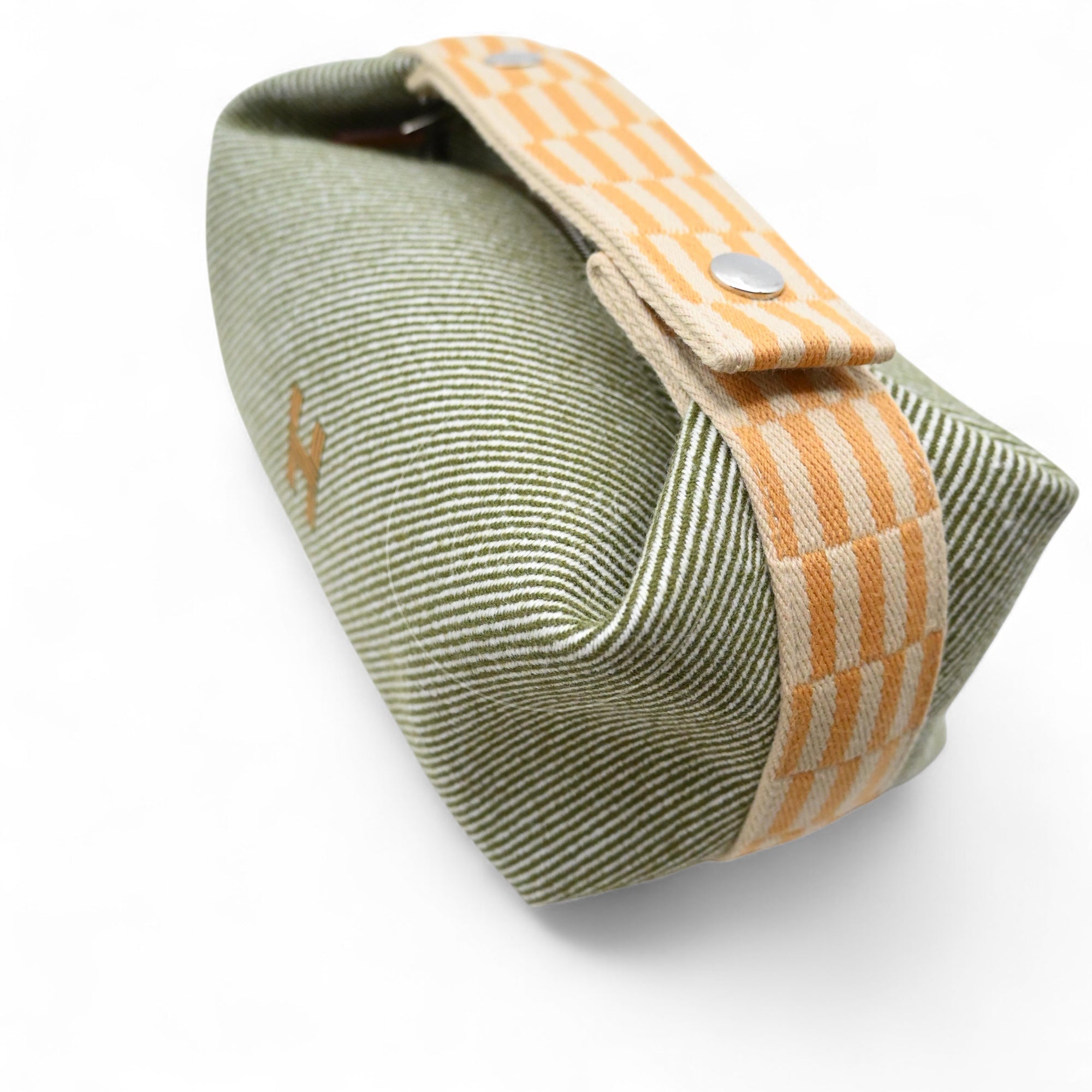 Hermes Bride-A-Brac PM Vert H Natte Canvas PHW Vert & Beige