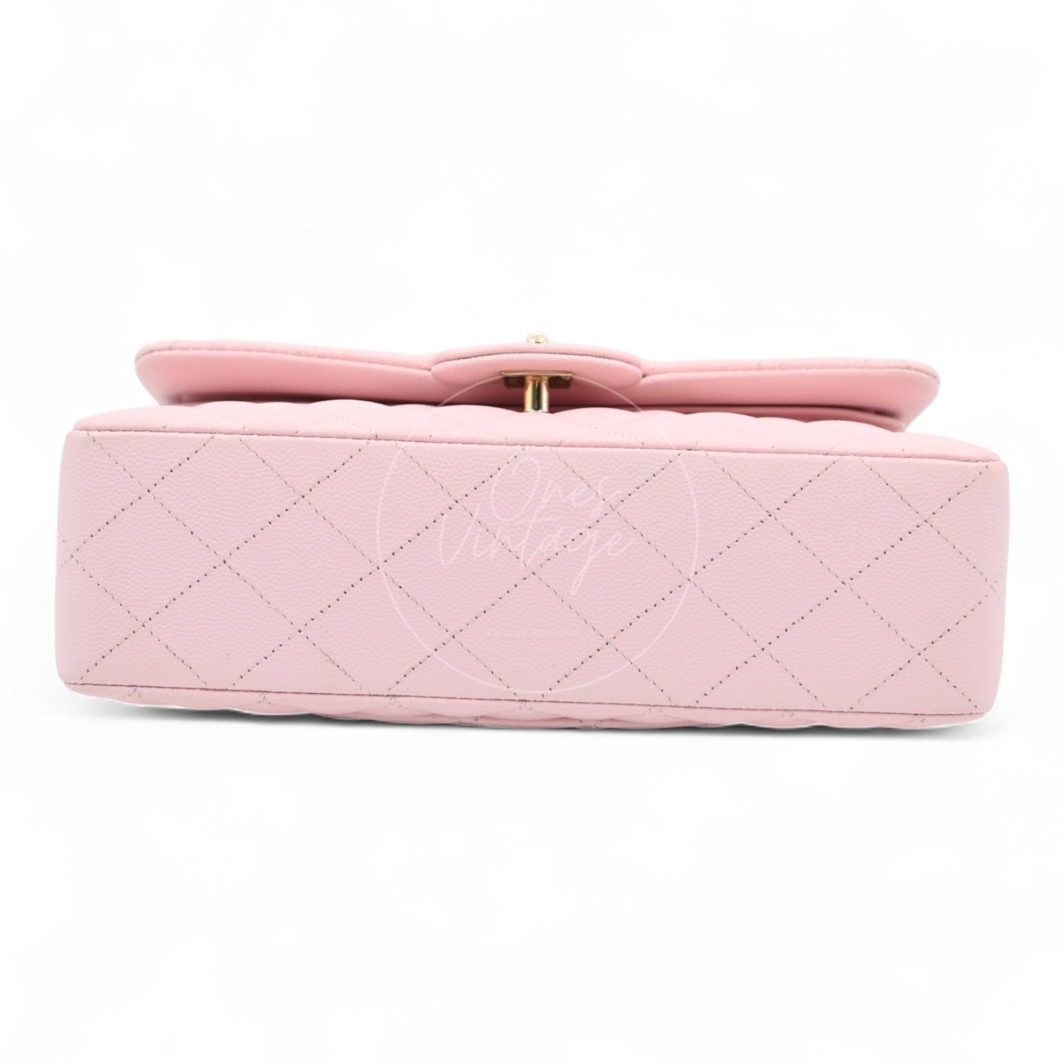 Chanel Caviar 22A Small Classic Double Flap Bag 23 GHW Pink 2022