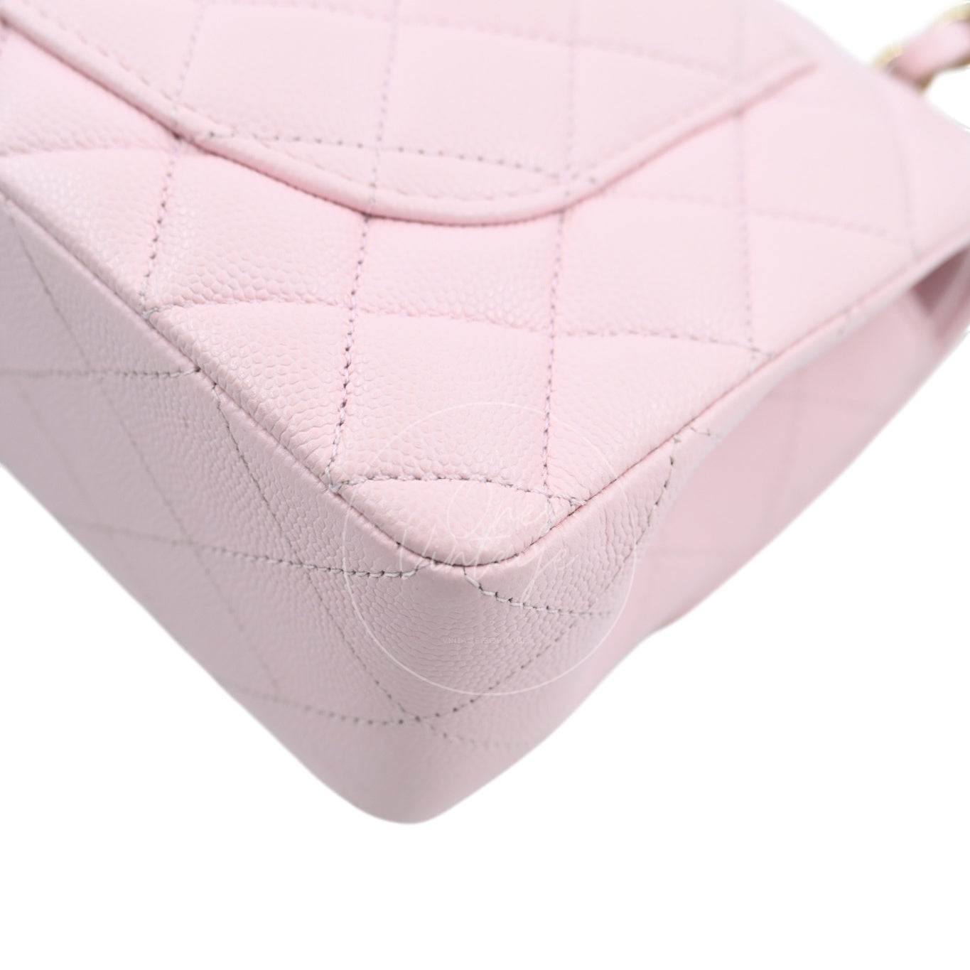 Chanel Caviar 22A Small Classic Double Flap Bag 23 GHW Pink 2022