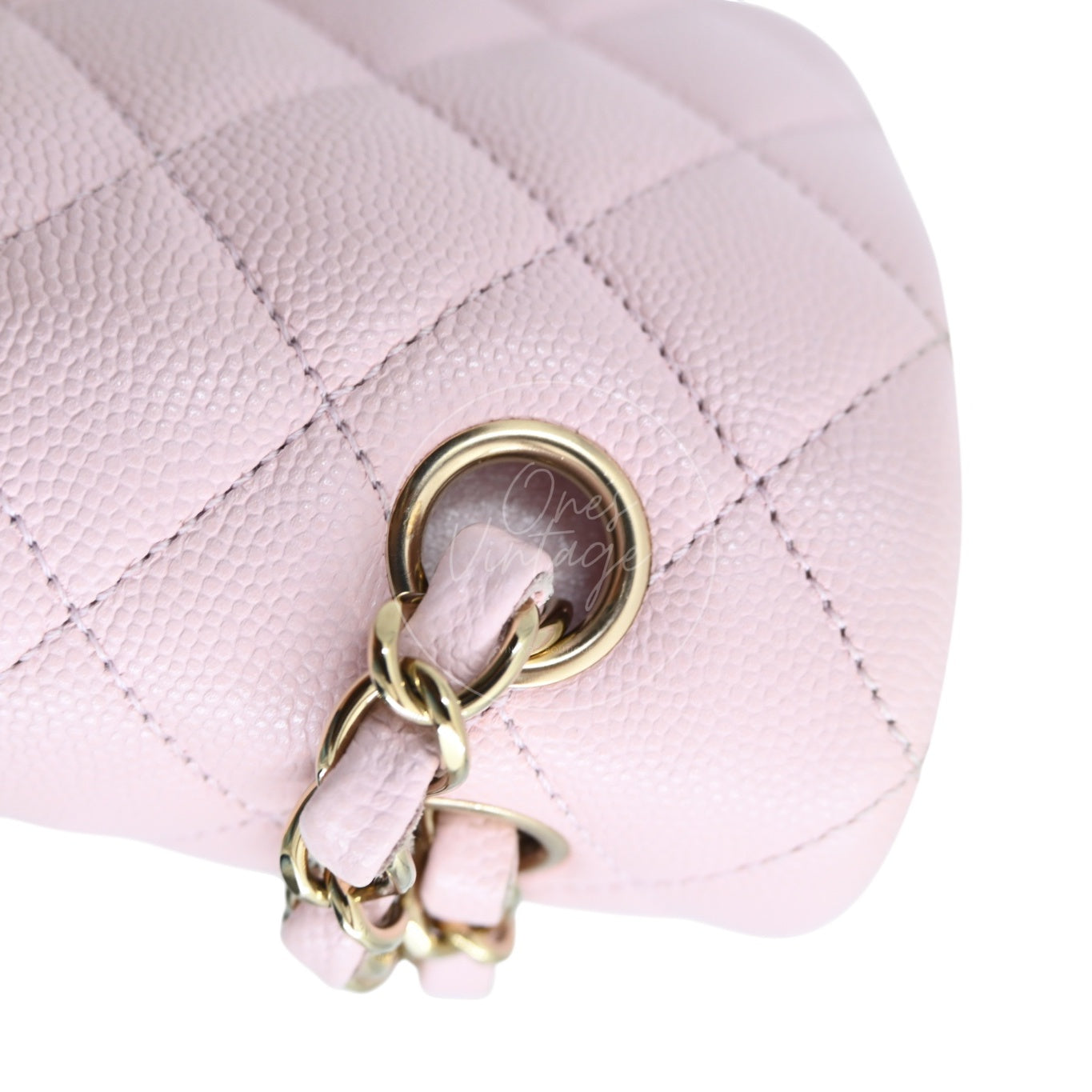 Chanel Caviar 22A Small Classic Double Flap Bag 23 GHW Pink 2022