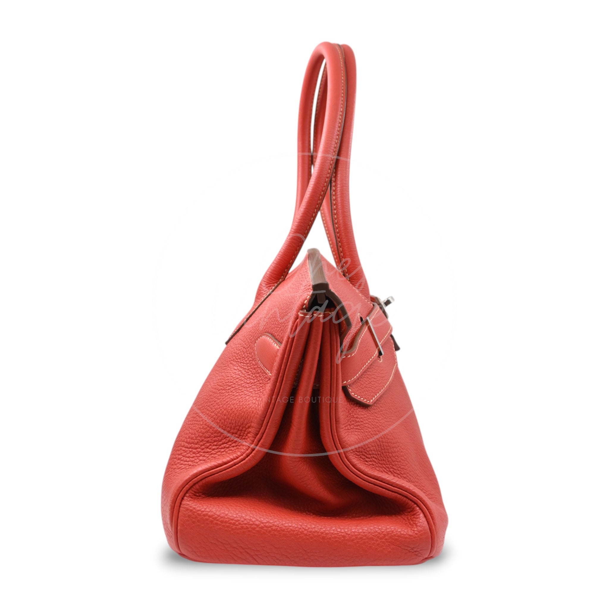 Hermes Birkin Shoulder PHW Sanguine Square O