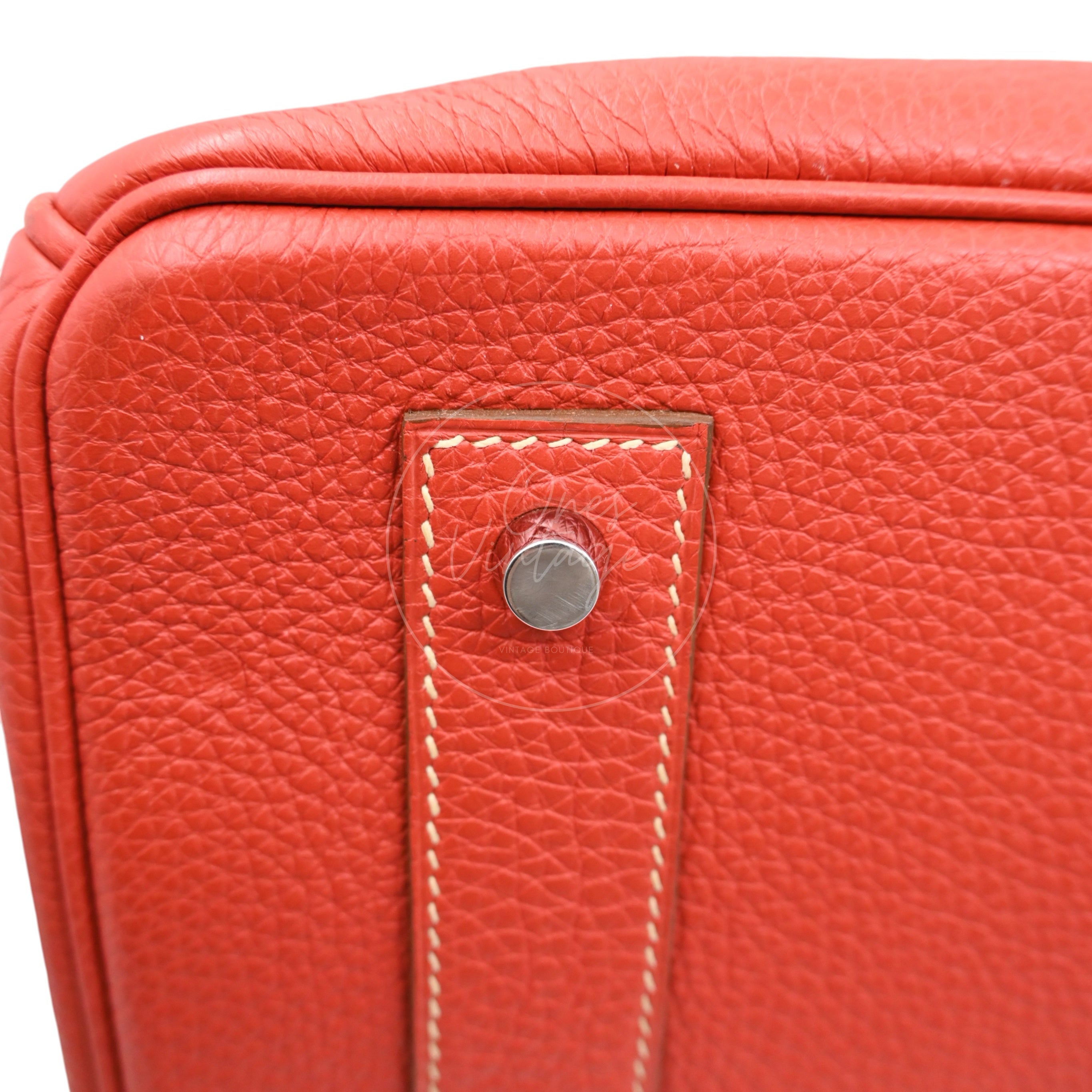 Hermes Birkin Shoulder PHW Sanguine Square O