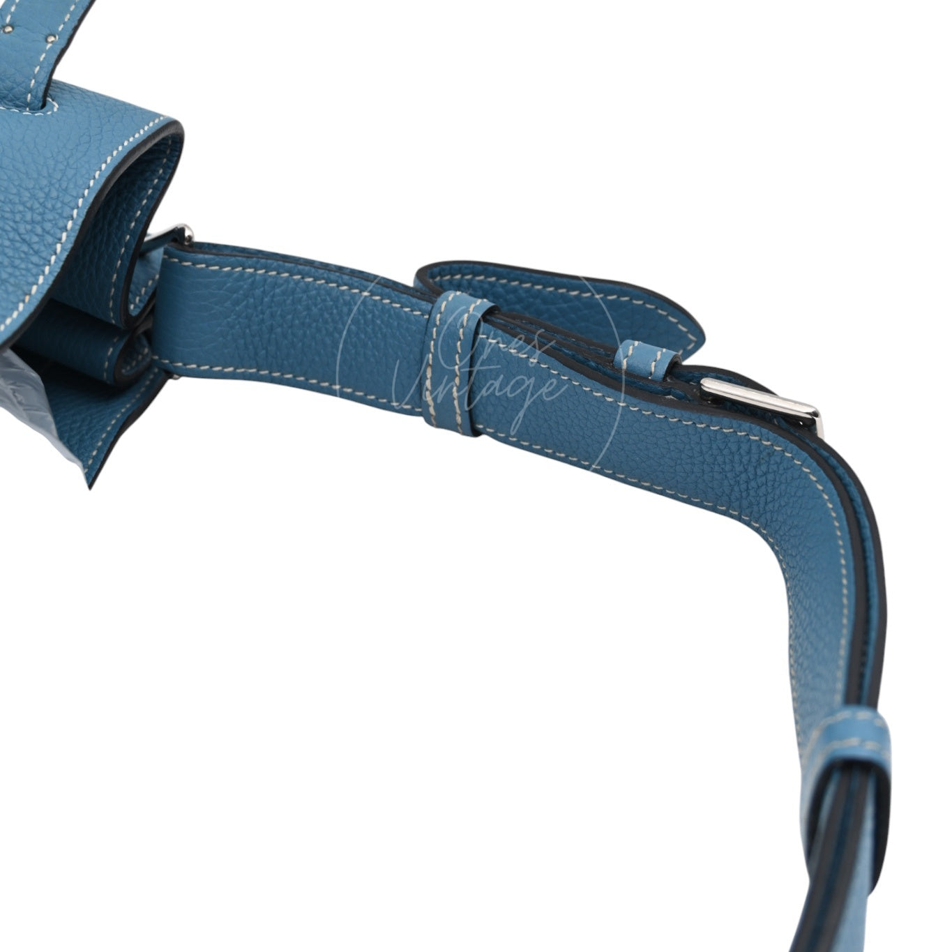 Hermes So Kelly 26 TC Denim Blue Stamp Square O