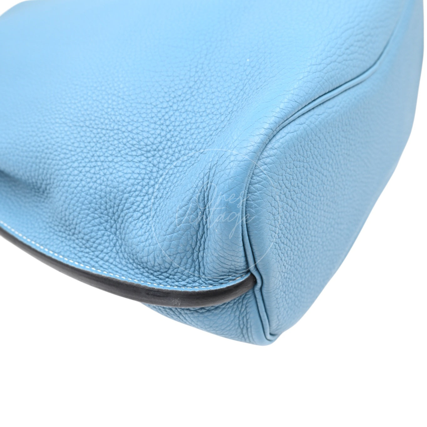 Hermes So Kelly 26 TC Denim Blue Stamp Square O