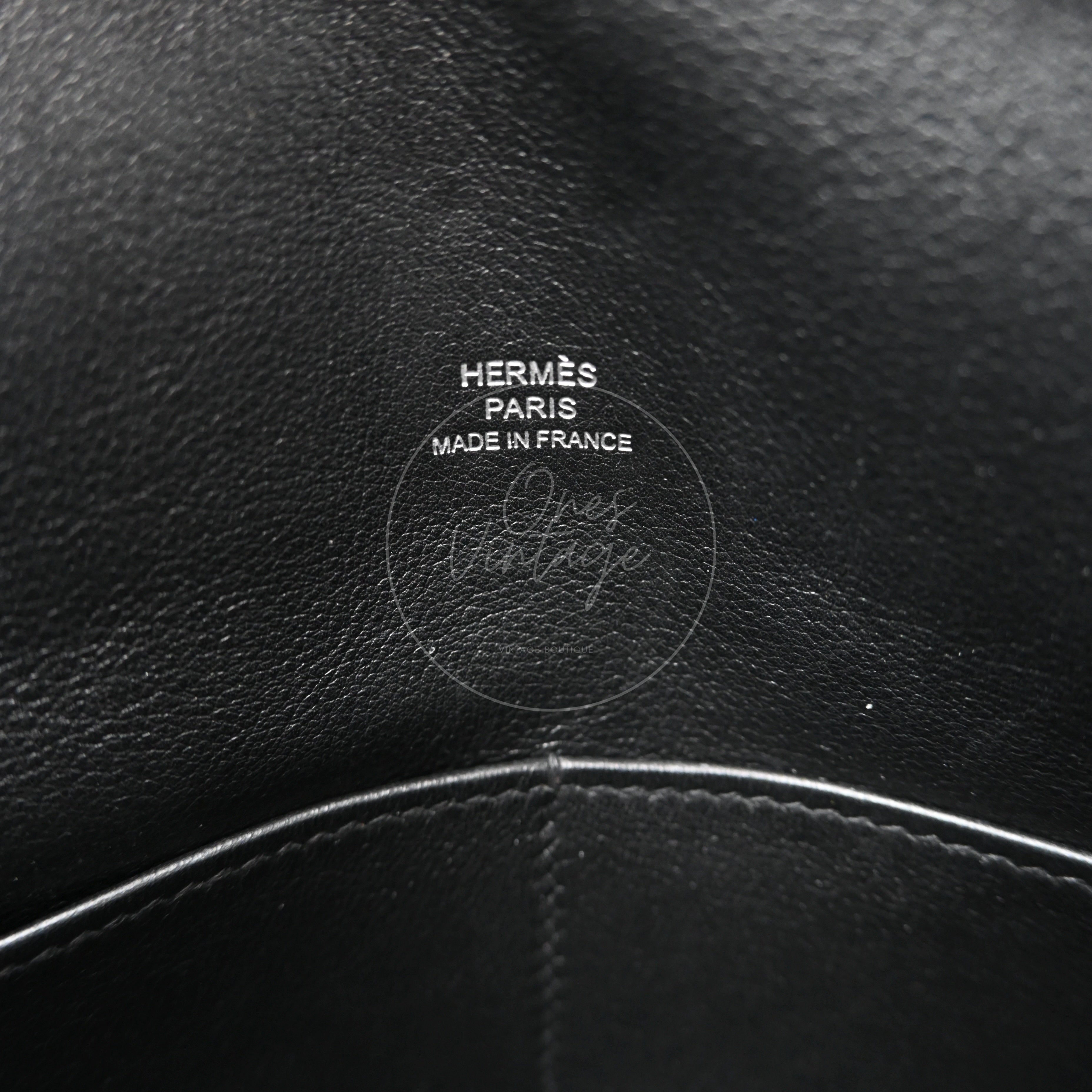 Hermes JPG Belt Bag Swift PHW Black Square O