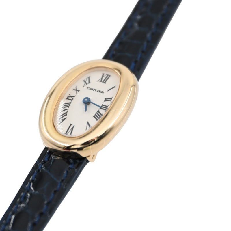Cartier 18K Yellow Gold Mini Baignoire Watch QZ