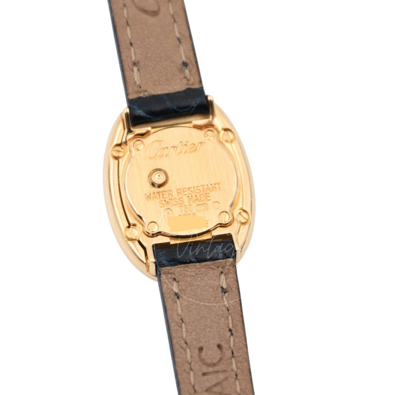 Cartier 18K Yellow Gold Mini Baignoire Watch QZ