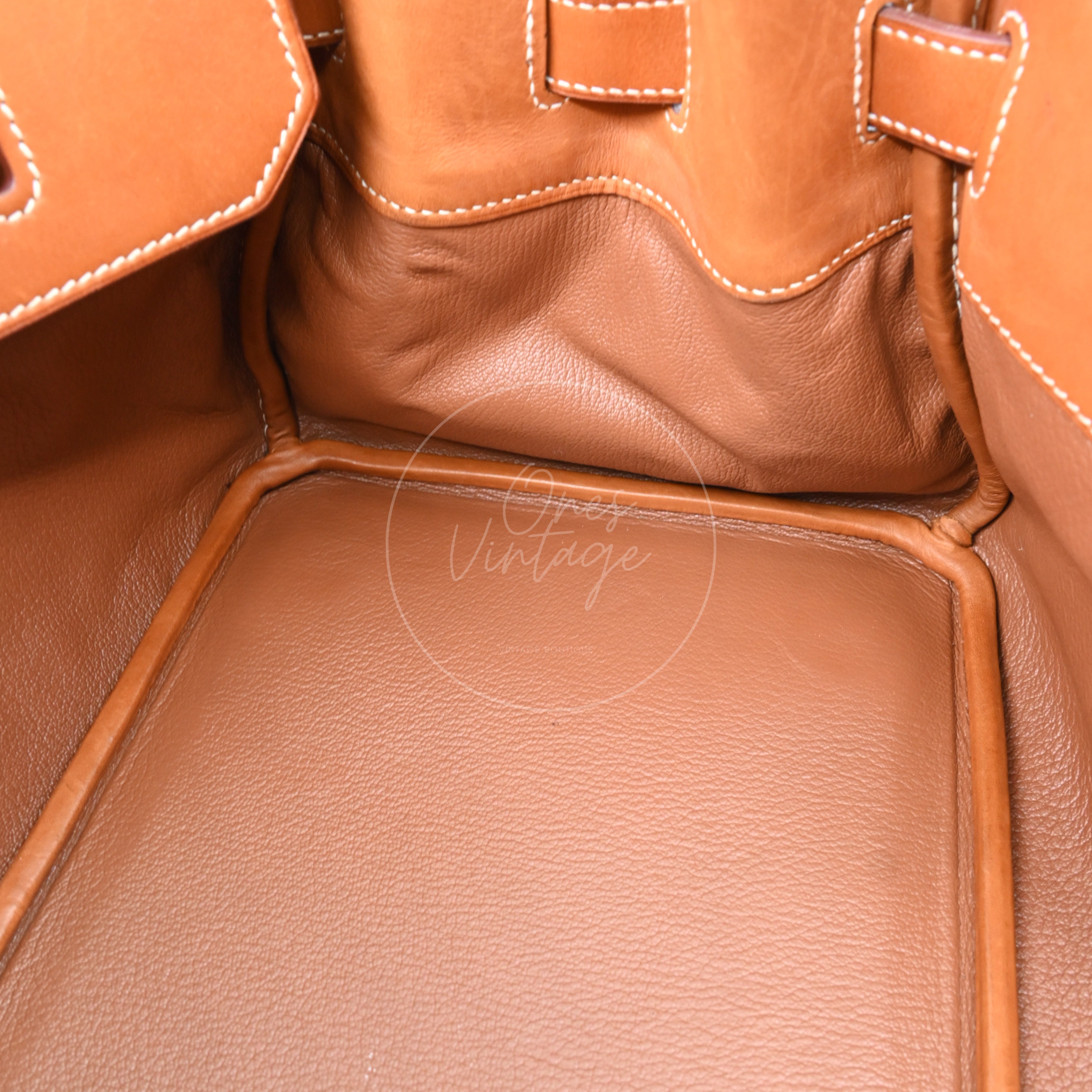 Hermes Birkin Shoulder Suede GHW Brown Square J