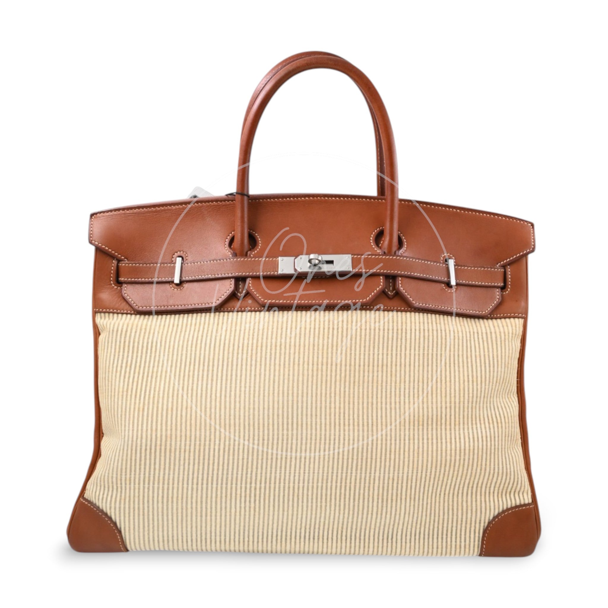Hermes Birkin 40 Ponyhair With Barenia PHW Brown Square D