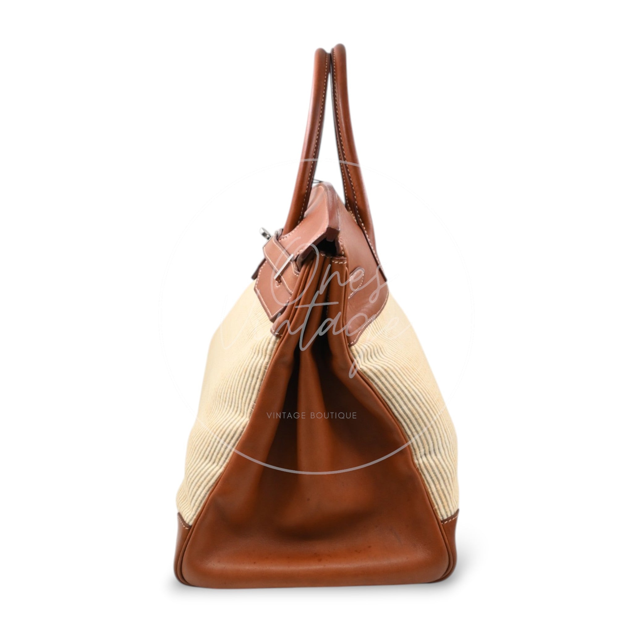 Hermes Birkin 40 Ponyhair With Barenia PHW Brown Square D