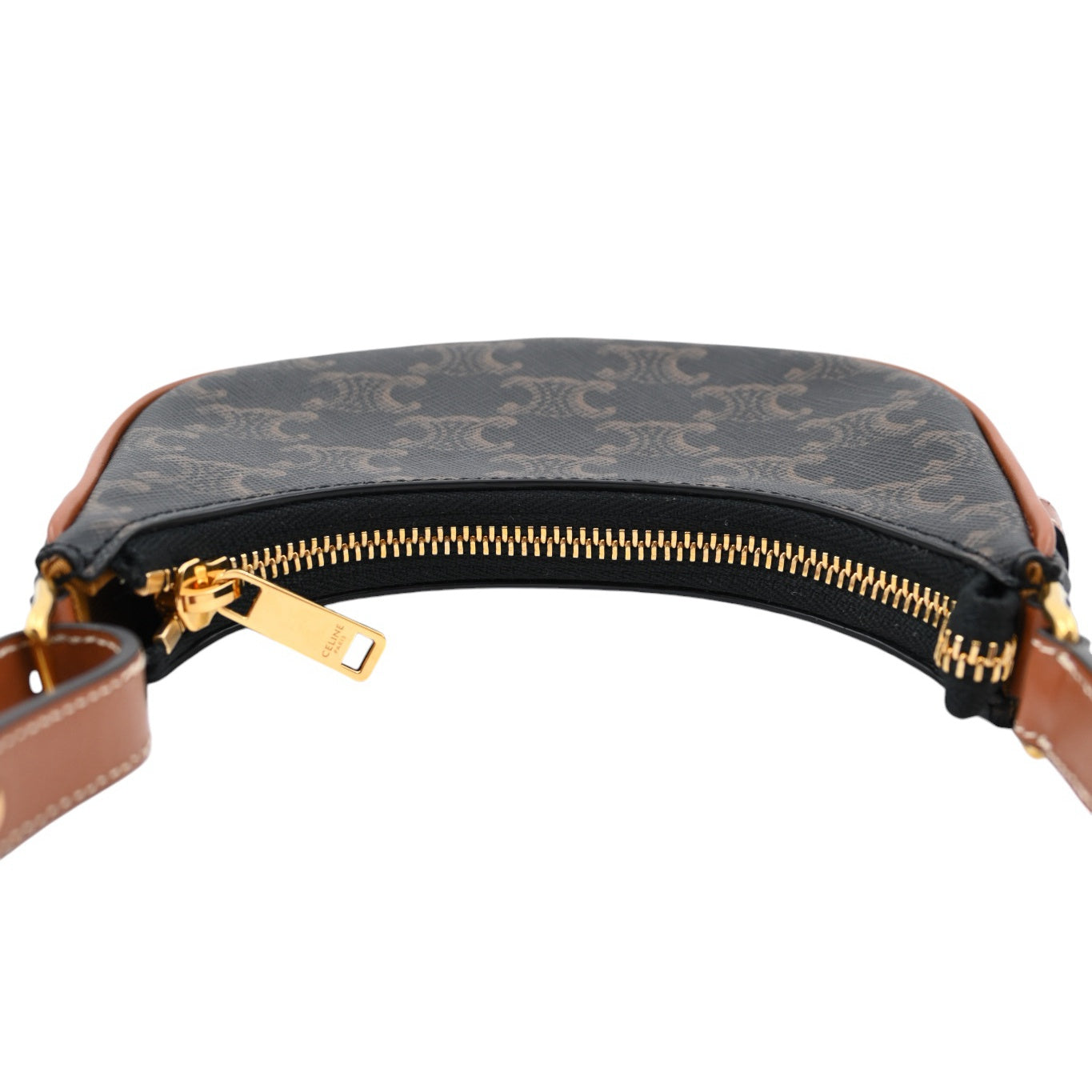 Celine Mini AVA Bag In Triomphe Canvas and Calfskin