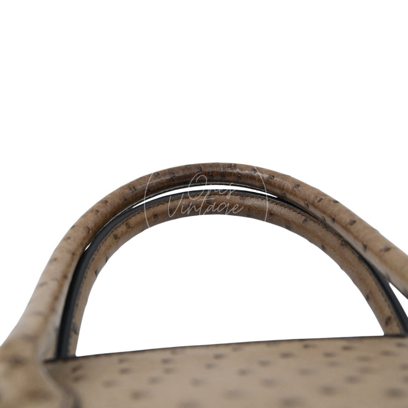 Hermes Birkin Shoulder Ostrich PHW Gris Tourterelle Square K