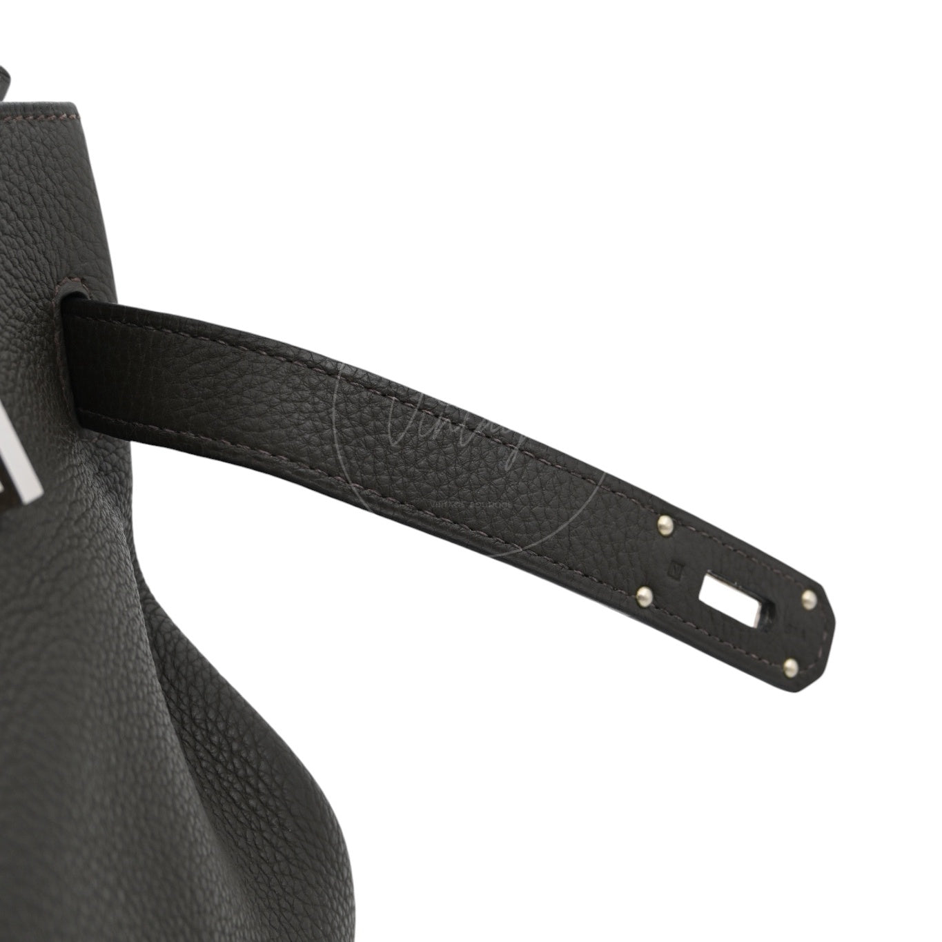 Hermes Shoulder Birkin PHW Black Square N