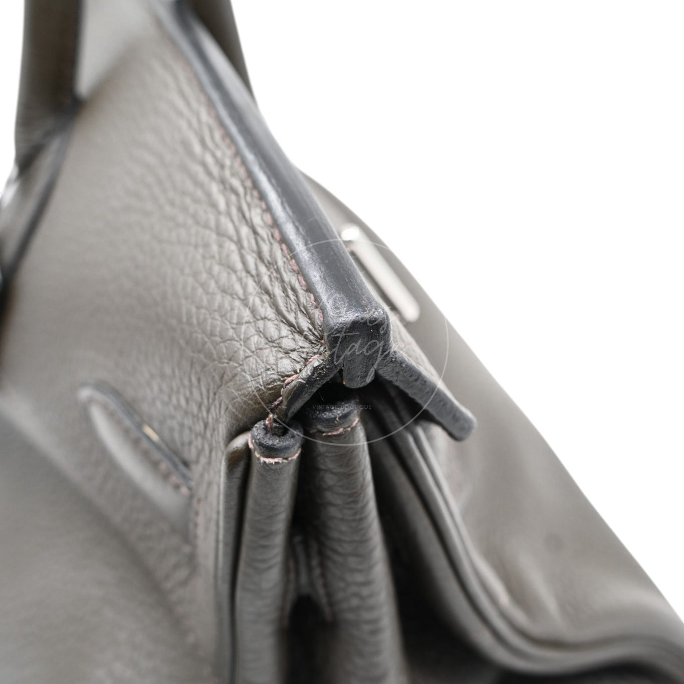 Hermes Shoulder Birkin Clemence PHW Dark Green Square J