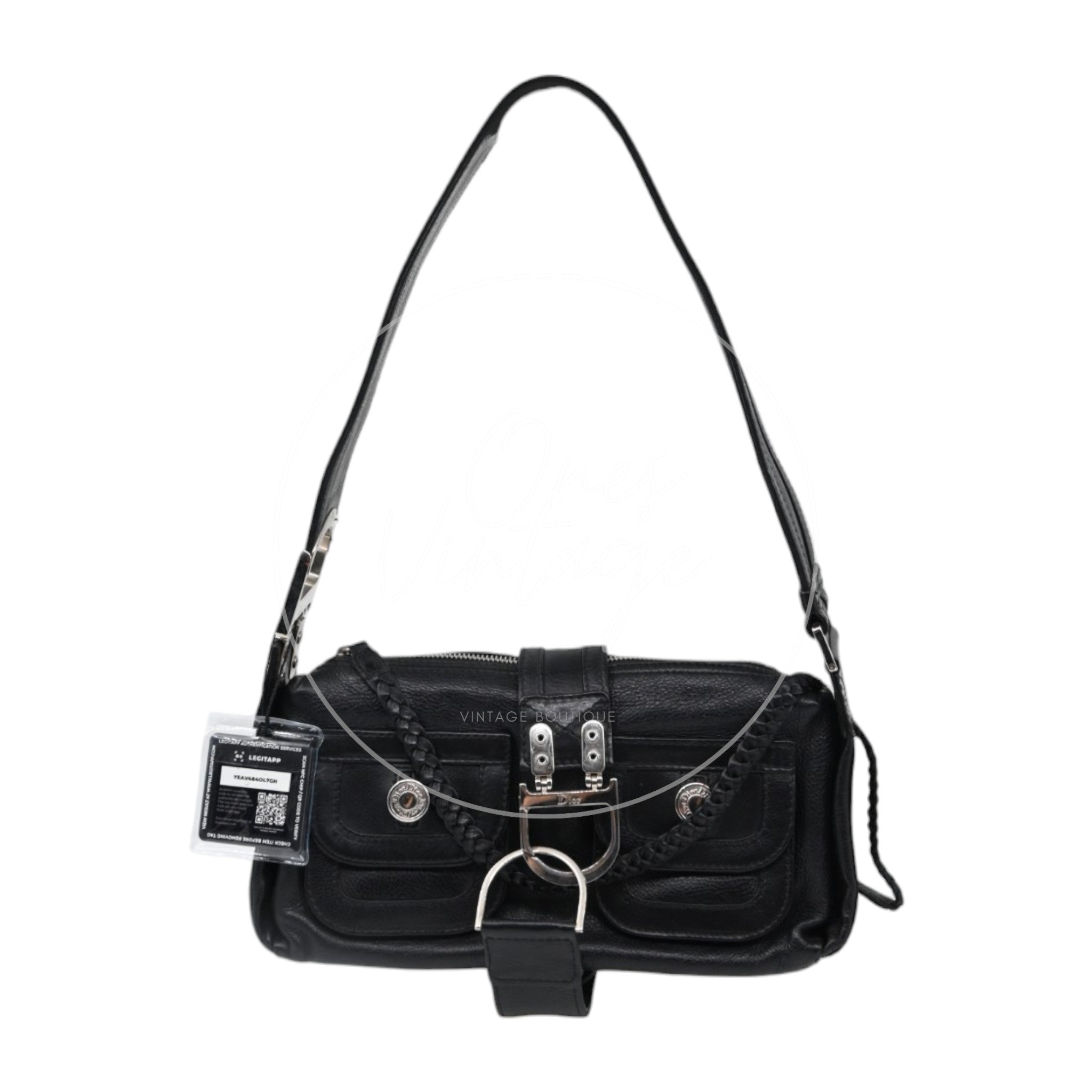 Christian Dior Leather East West Flight Bag Black Series 26