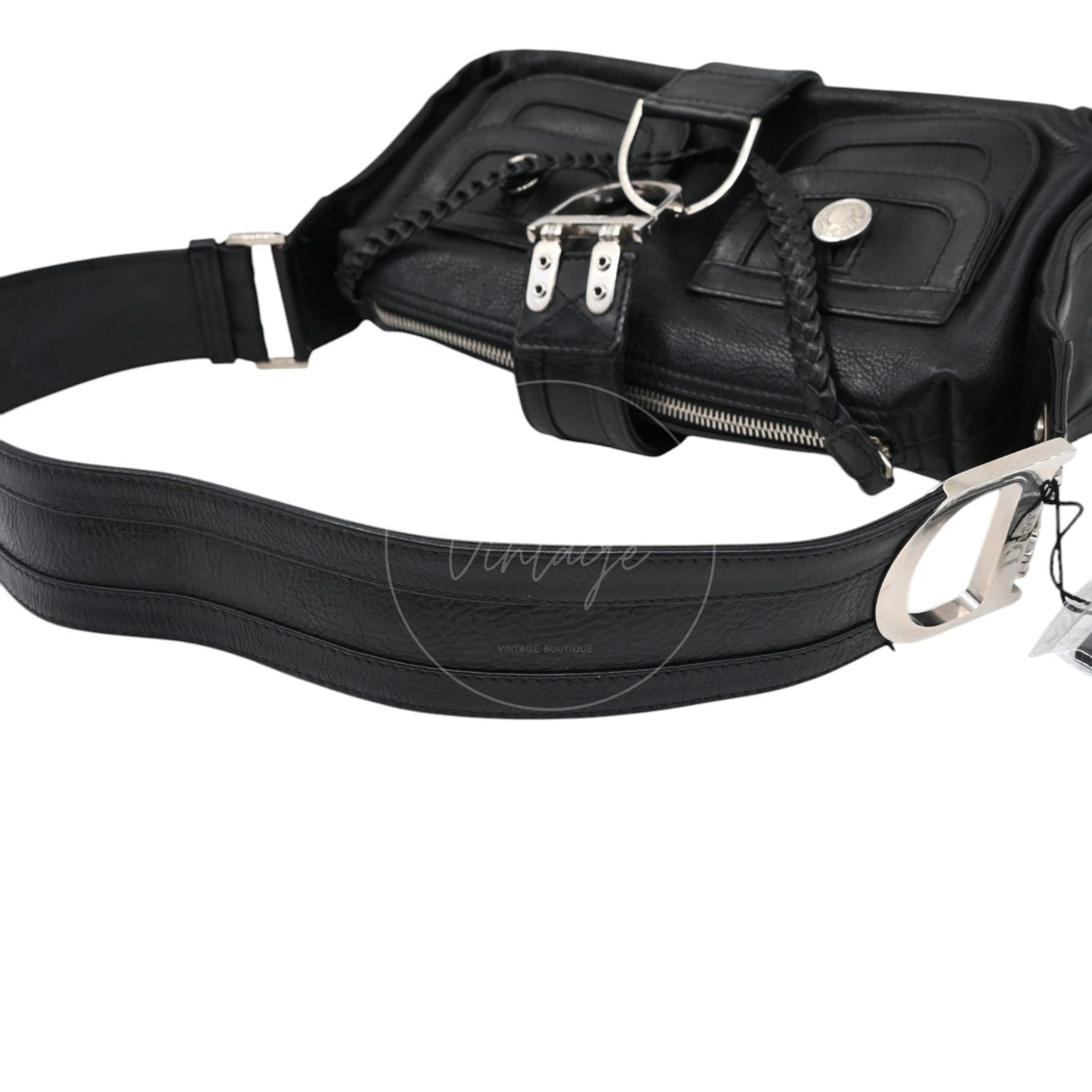 Christian Dior Leather East West Flight Bag Black Series 26