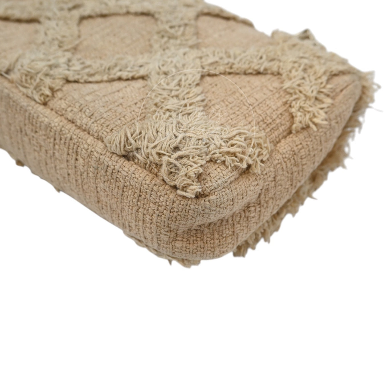 Chanel Tweed Fringe Natural Flap Bag GHW Beige Series 13