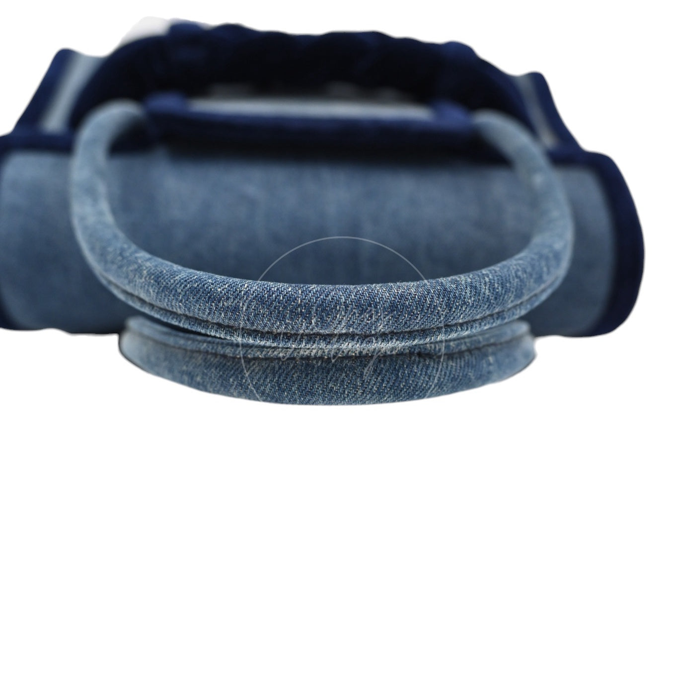 Miu Miu Denim and Velvet Blue Top handle Shoulder Bag SHW Denim Blue
