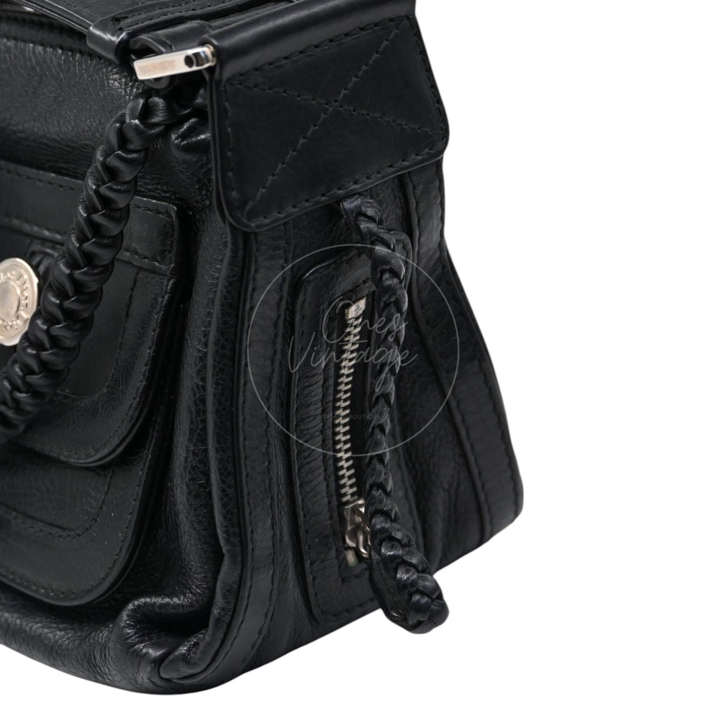 Christian Dior Leather East West Flight Bag Black Series 26
