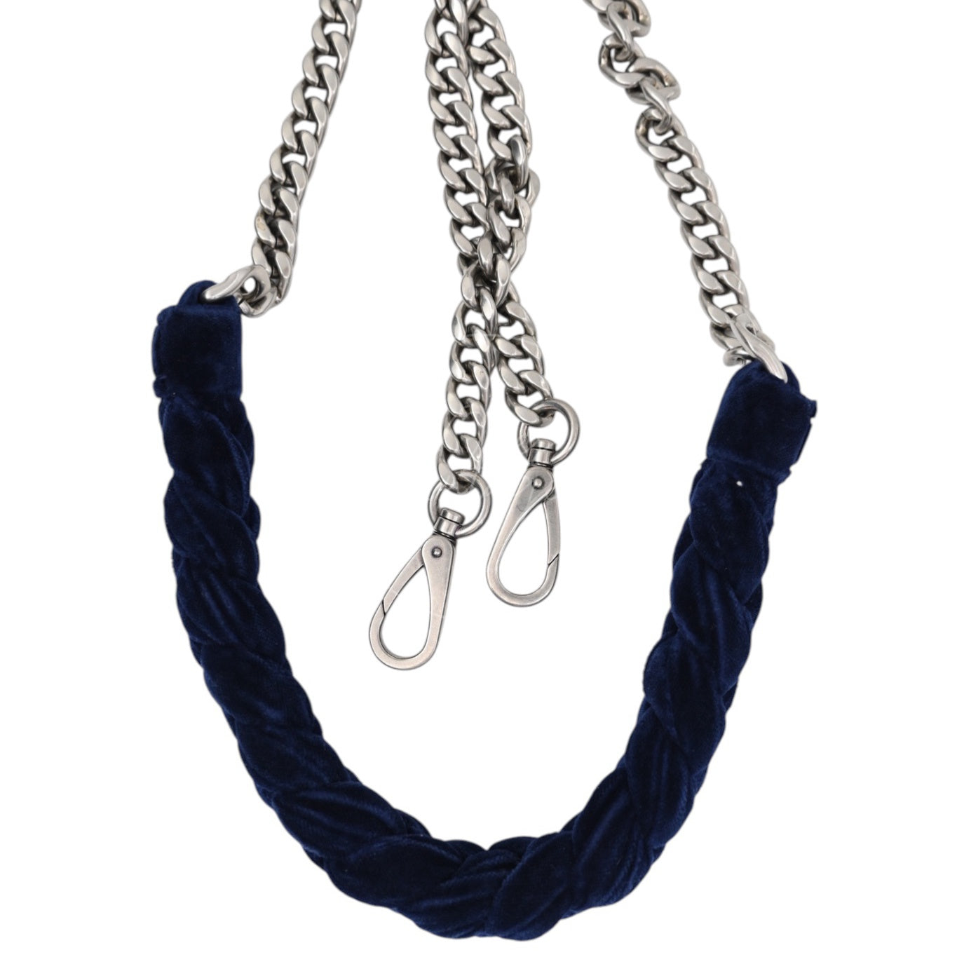 Miu Miu Denim and Velvet Blue Top handle Shoulder Bag SHW Denim Blue