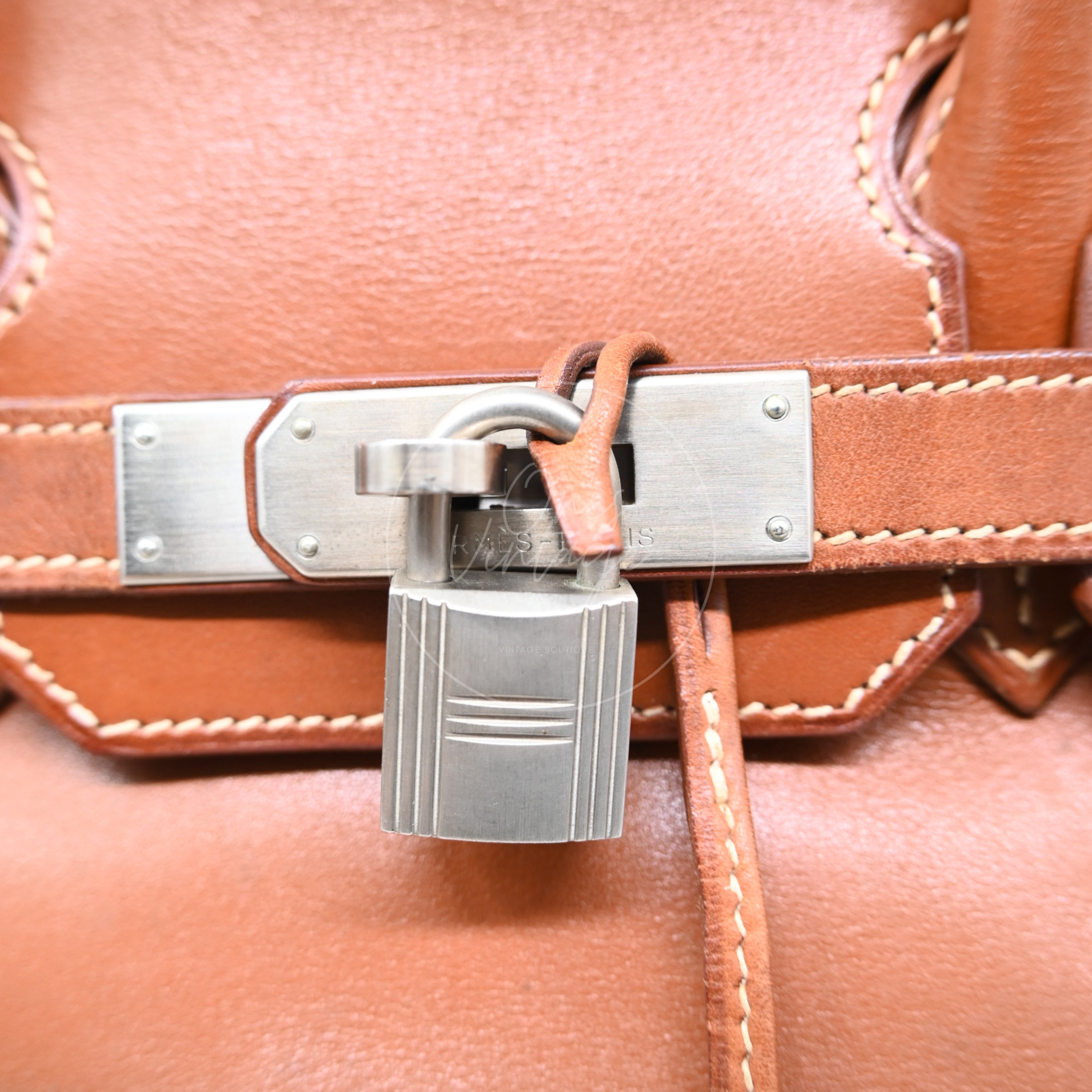 Hermes Birkin 30 Fauve Barenia Blushed Hardware Square C