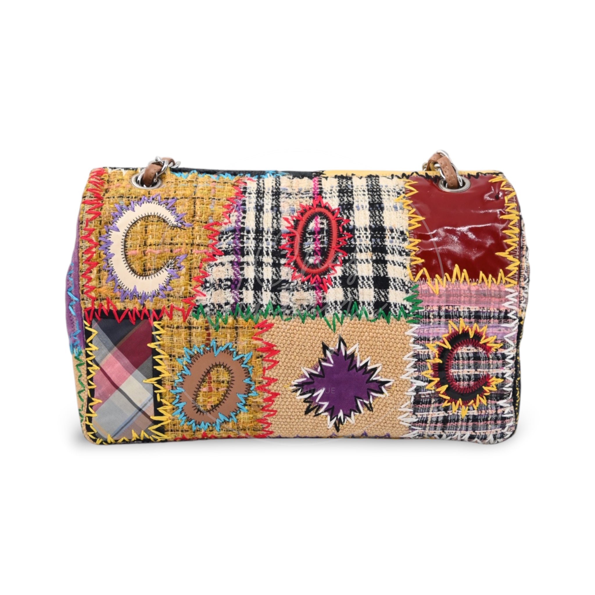 Chanel Patchwork Classic Flap Bag GHW Multicolour Series 14
