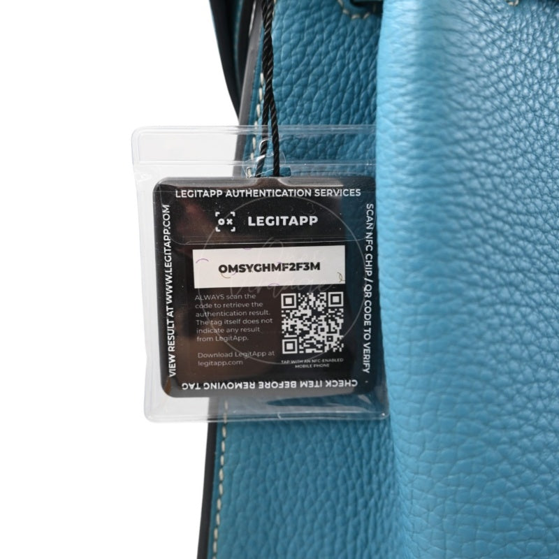 Hermes So Kelly 26 Togo Shoulder Bag PHW Blue Jean Square P