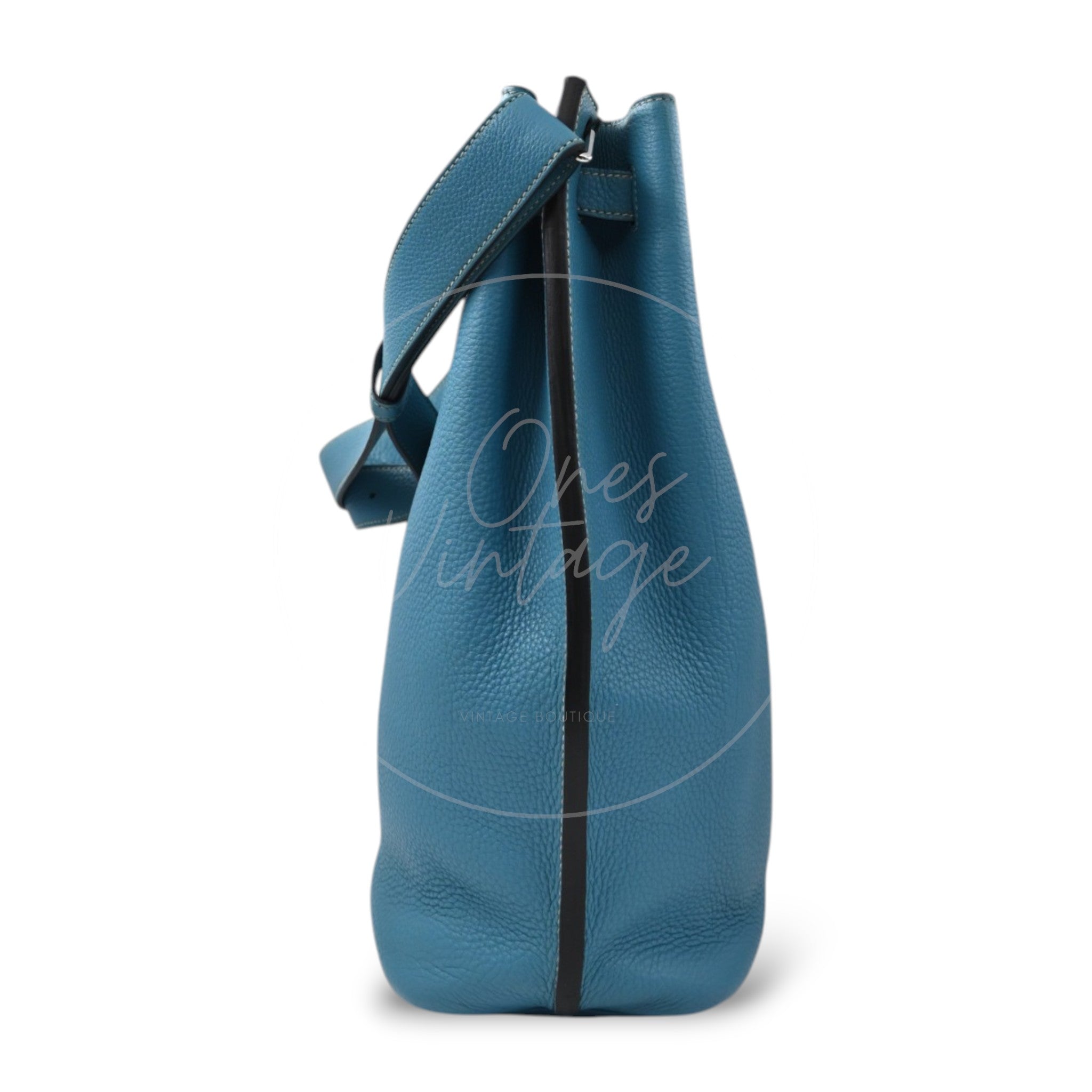 Hermes So Kelly 26 Togo Shoulder Bag PHW Blue Jean Square P