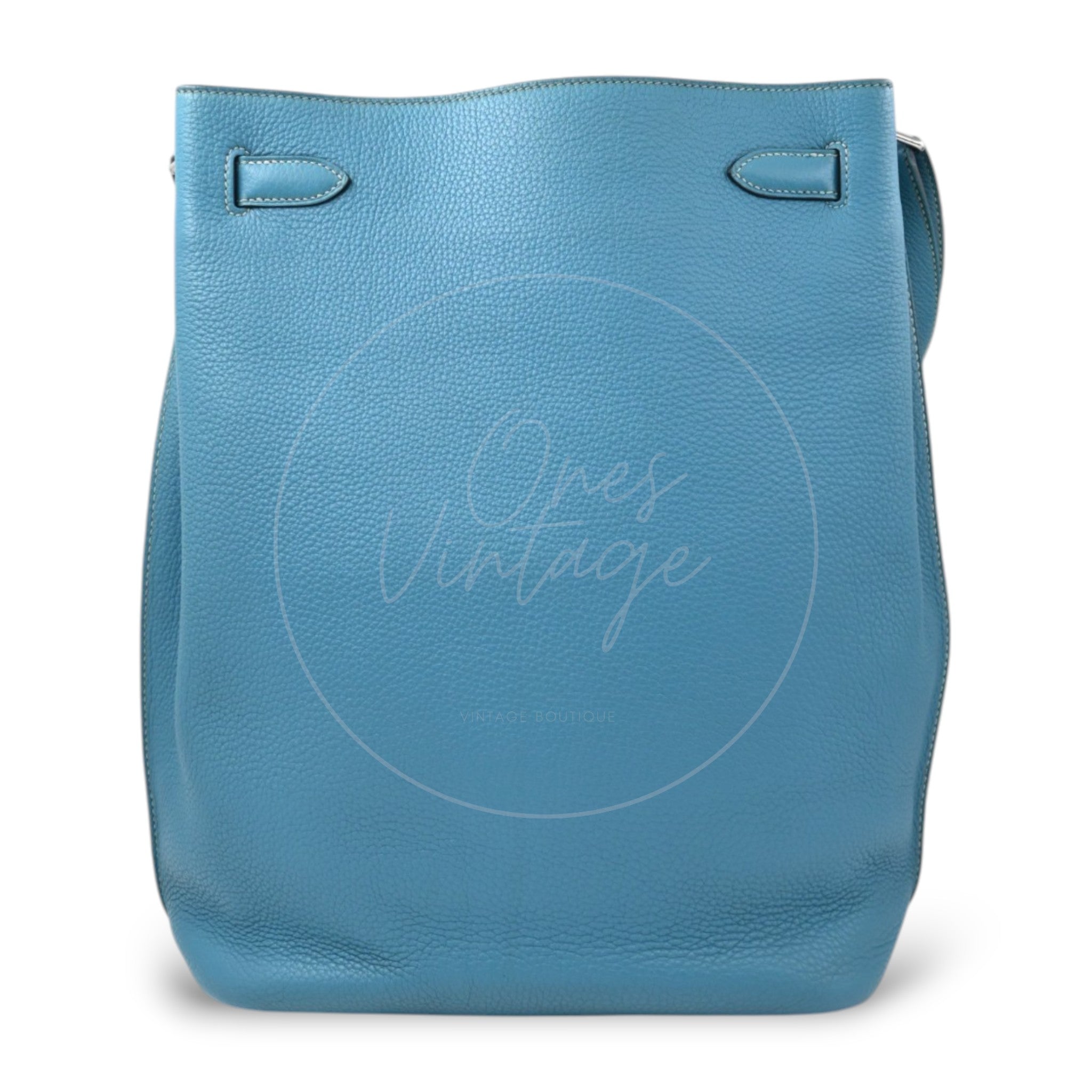 Hermes So Kelly 26 Togo Shoulder Bag PHW Blue Jean Square P