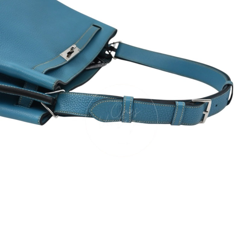 Hermes So Kelly 26 Togo Shoulder Bag PHW Blue Jean Square P