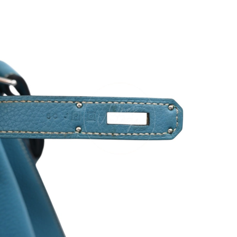 Hermes So Kelly 26 Togo Shoulder Bag PHW Blue Jean Square P