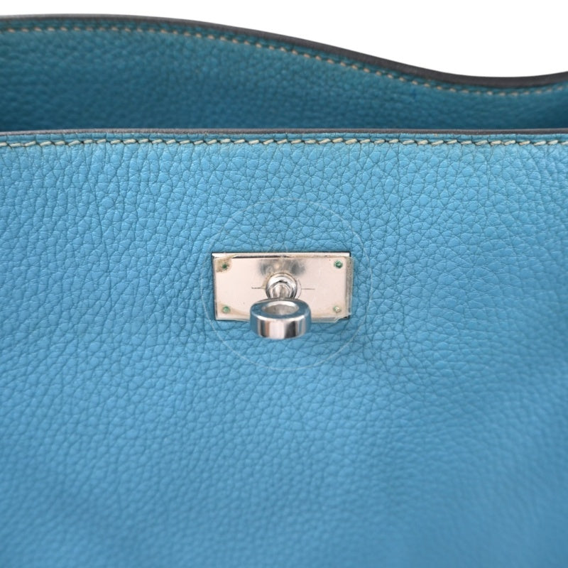 Hermes So Kelly 26 Togo Shoulder Bag PHW Blue Jean Square P