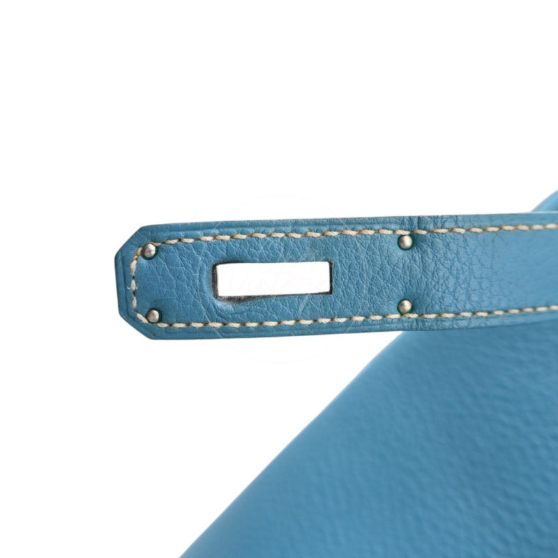 Hermes So Kelly 26 Togo Shoulder Bag PHW Blue Jean Square P