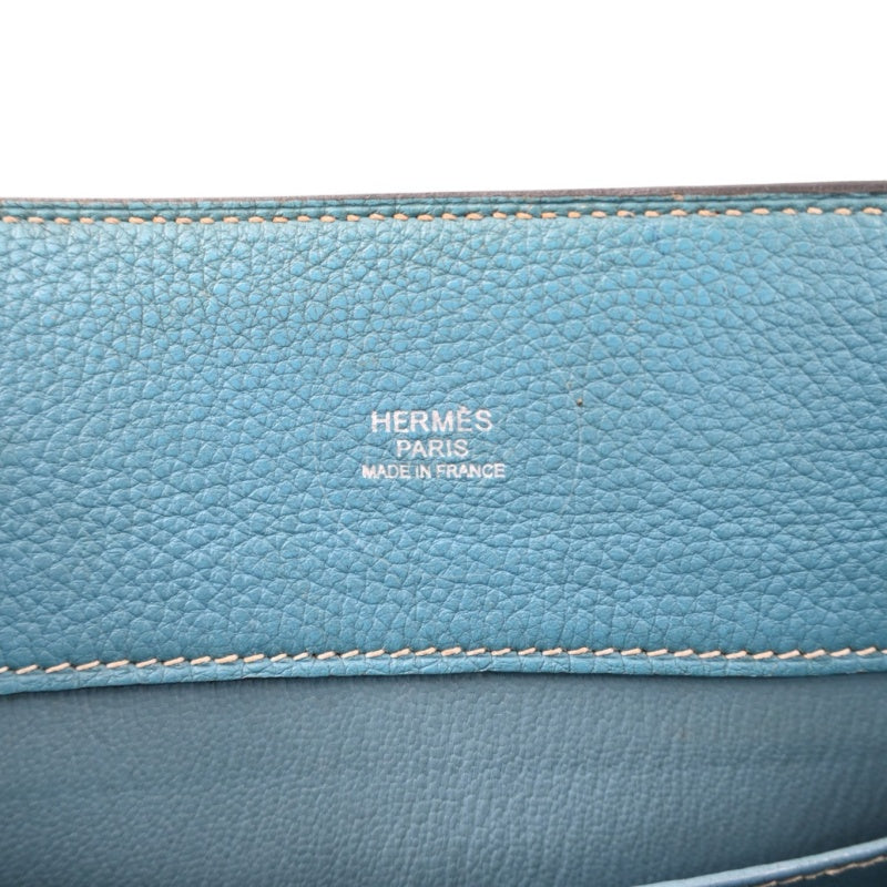 Hermes So Kelly 26 Togo Shoulder Bag PHW Blue Jean Square P