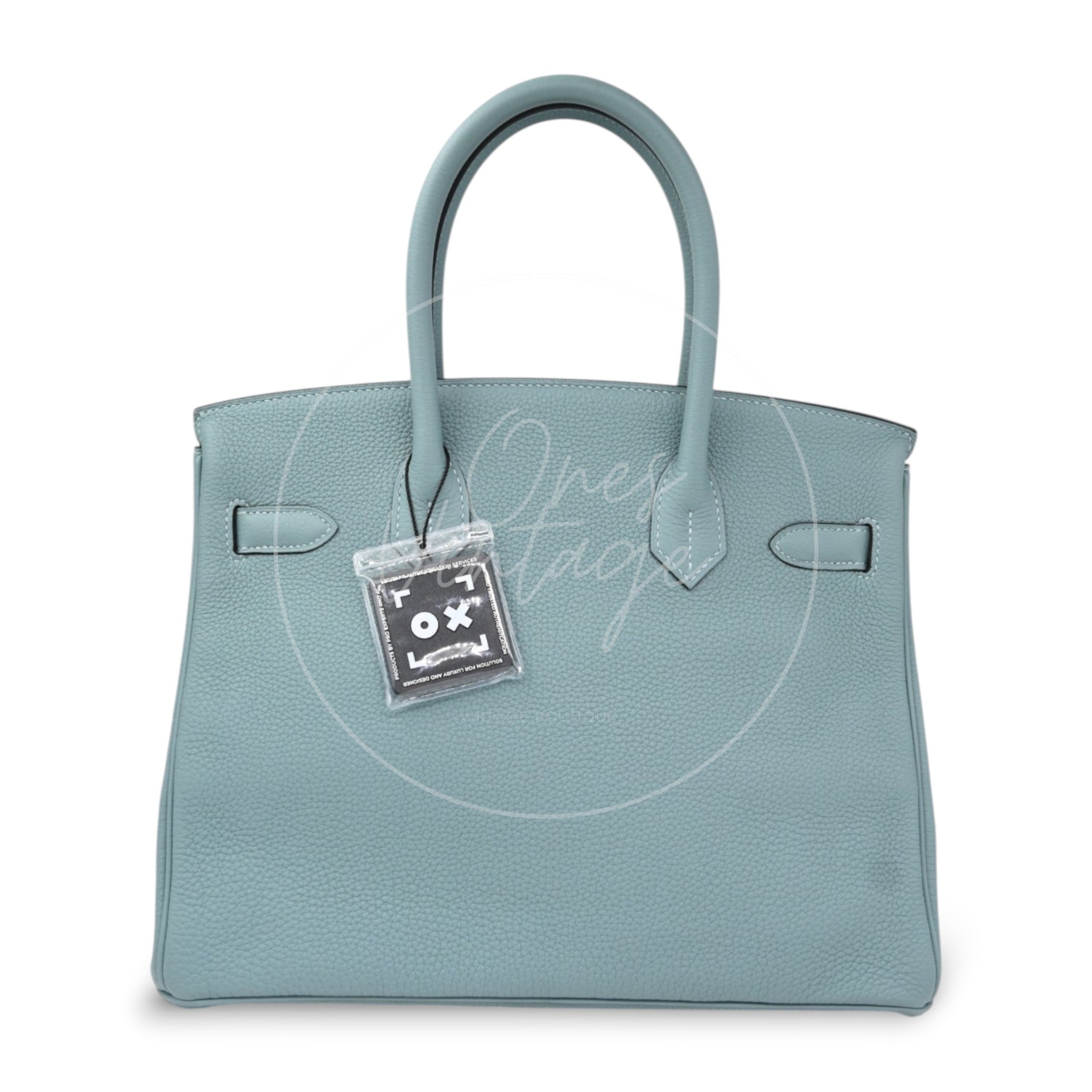 Hermes Birkin 30 Ciel Togo PHW Stamp Y