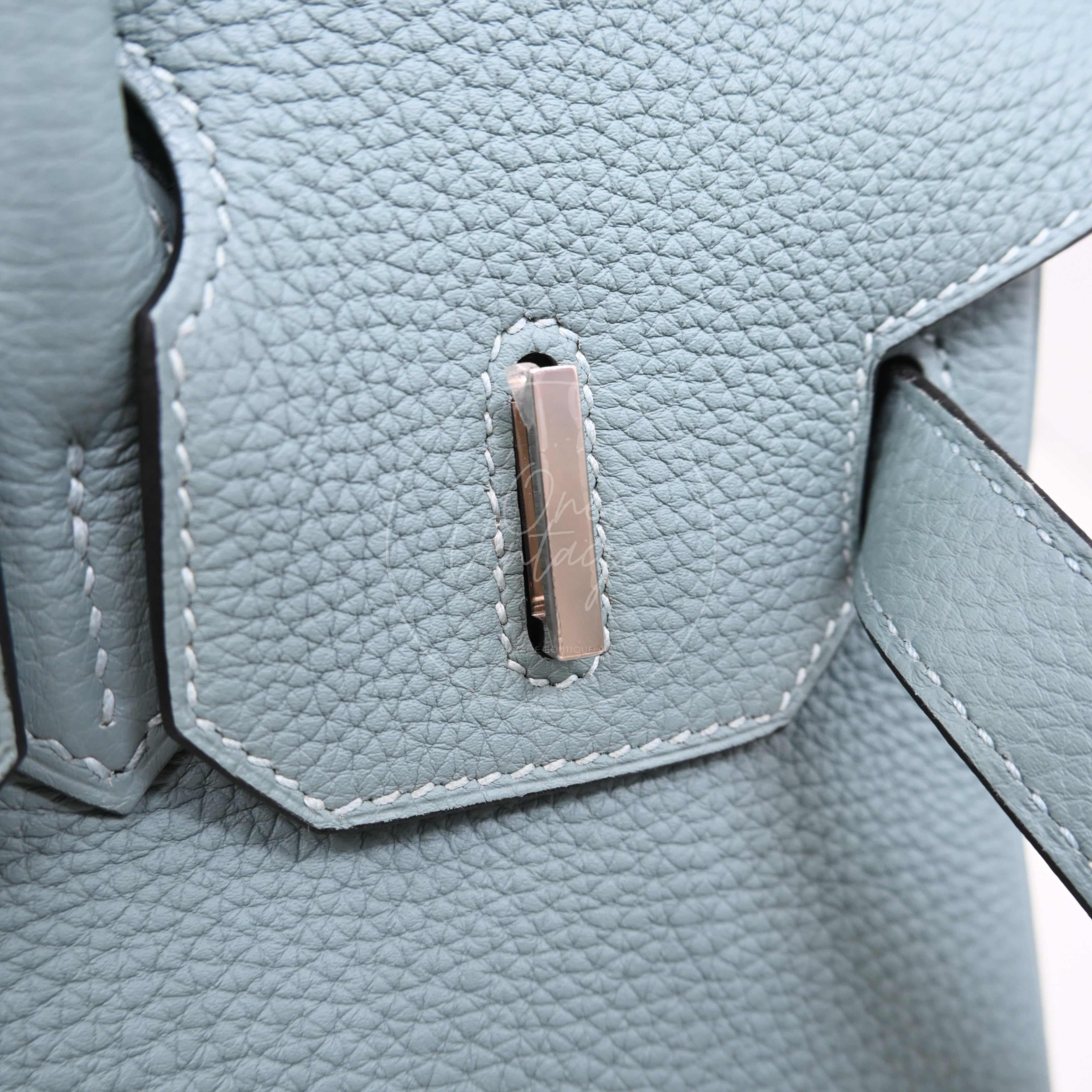 Hermes Birkin 30 Ciel Togo PHW Stamp Y