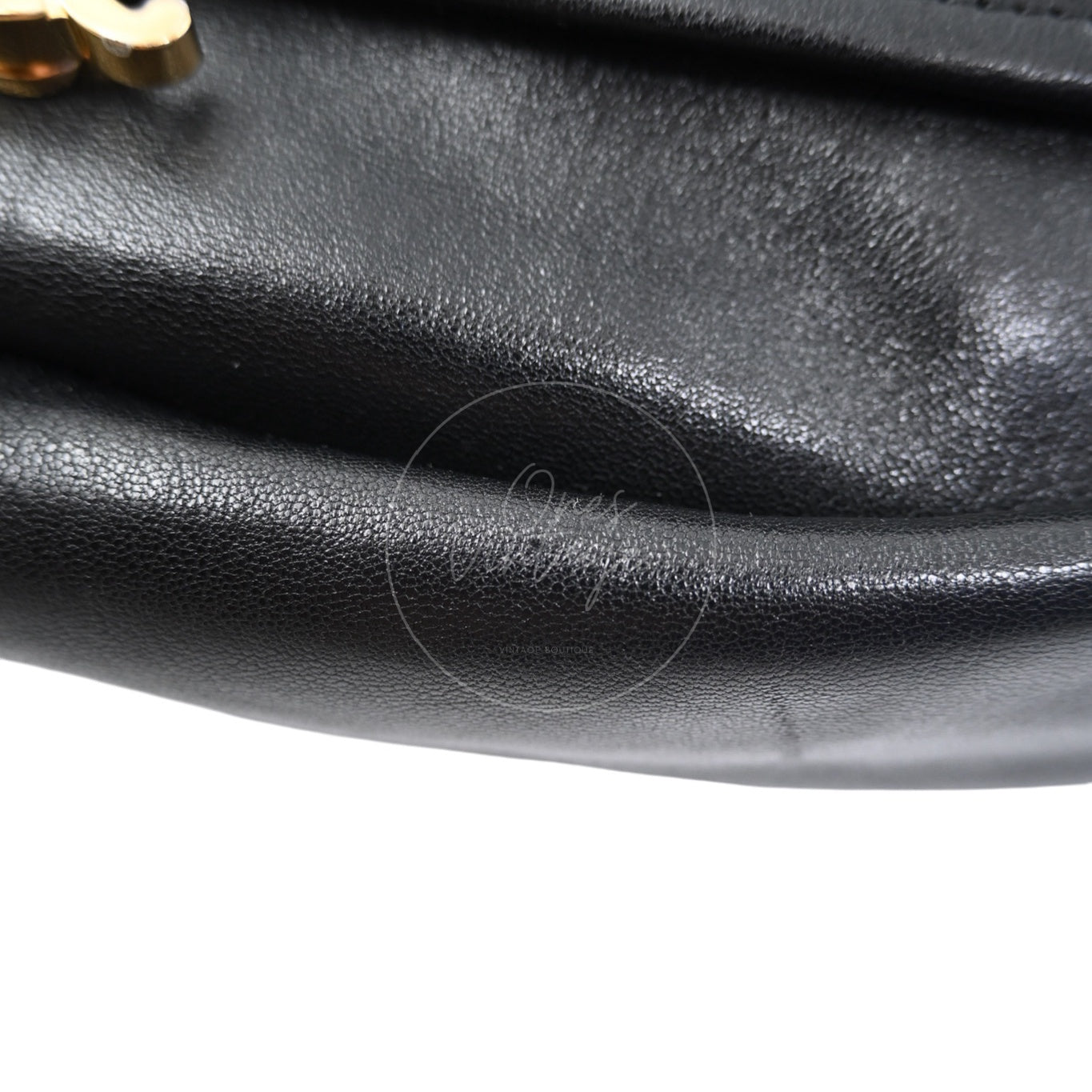 Celine Halfmoon Soft Triomphe Bag In Supple Shiny Lambskin GHW Black SLM4276