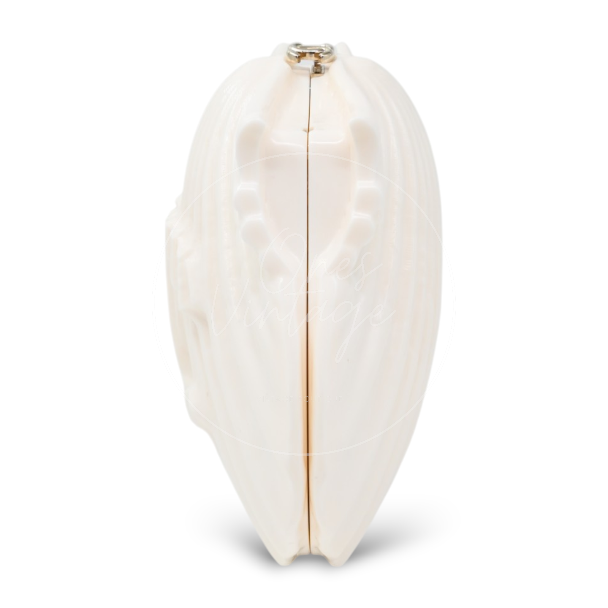 Chanel Plexiglass Evening On The Beach Shell GHW Cream White