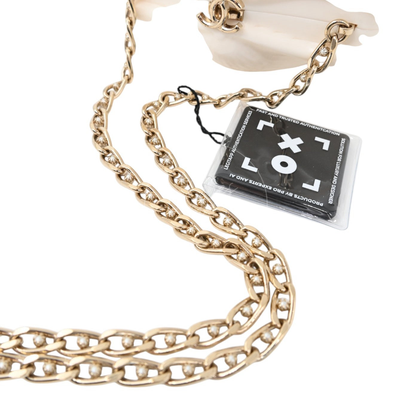 Chanel Plexiglass Evening On The Beach Shell GHW Cream White