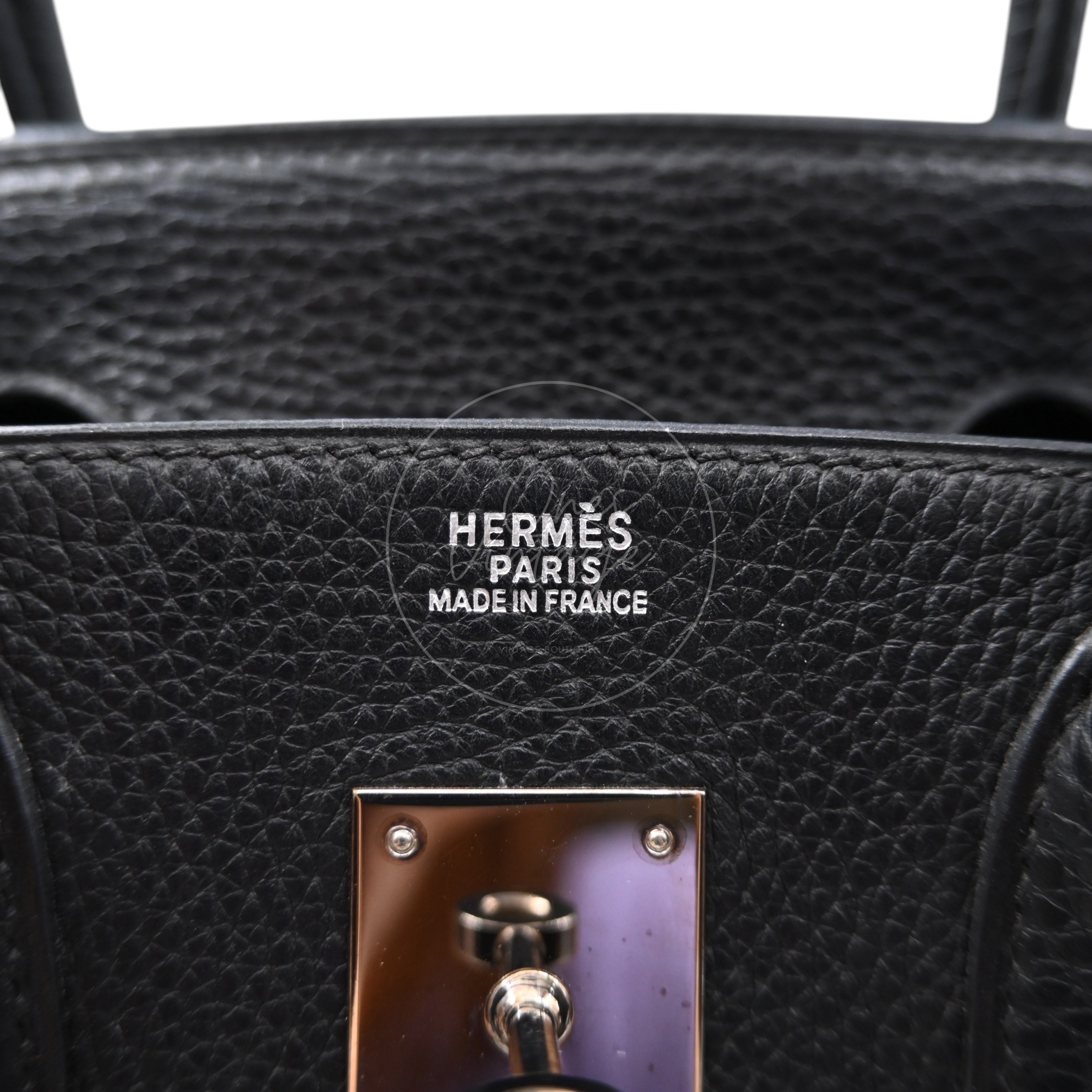 Hermes Birkin 30 BK30 PHW Black Square I
