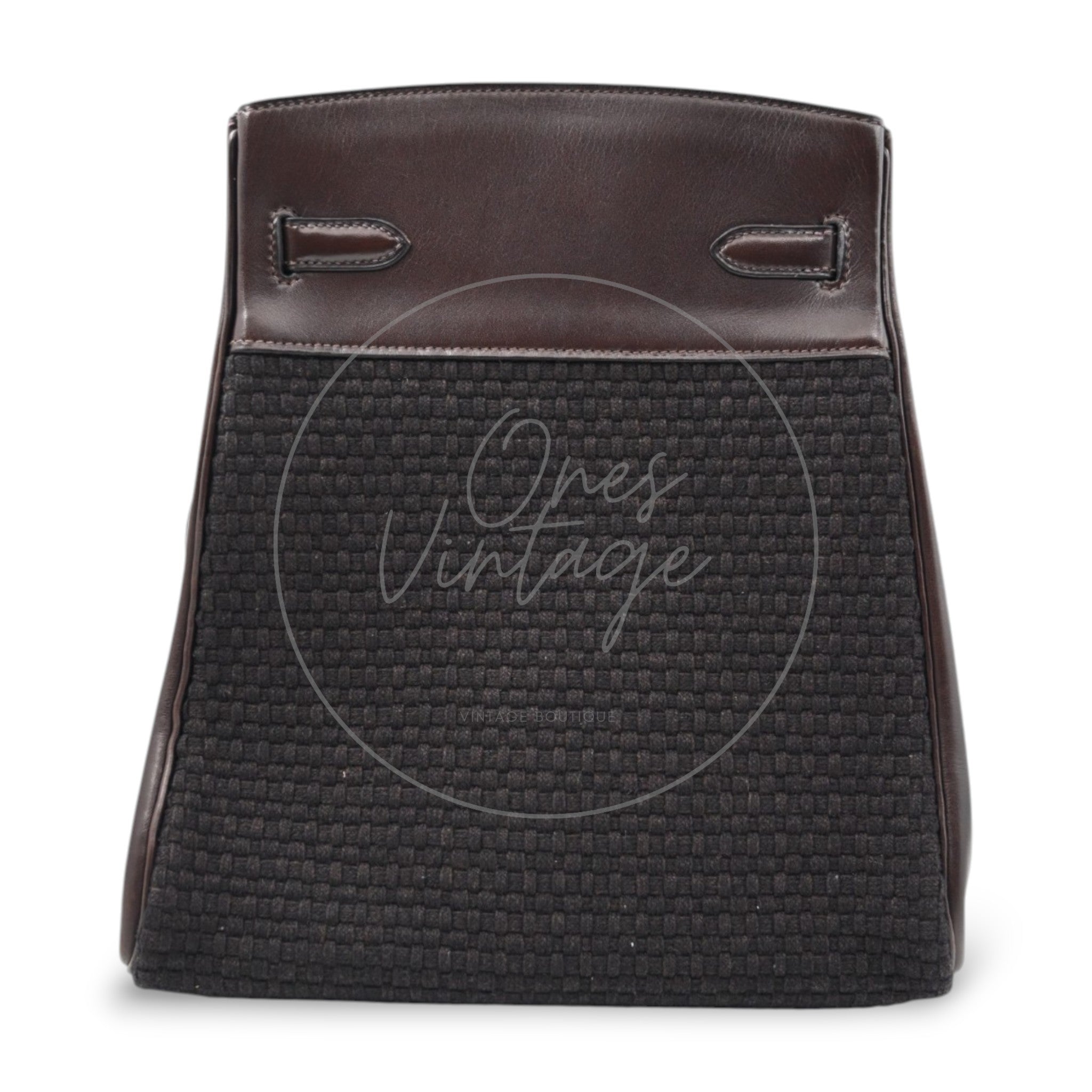 Hermes Kelly Sport 24 Swift and Wool Toresage PHW Brown Square E