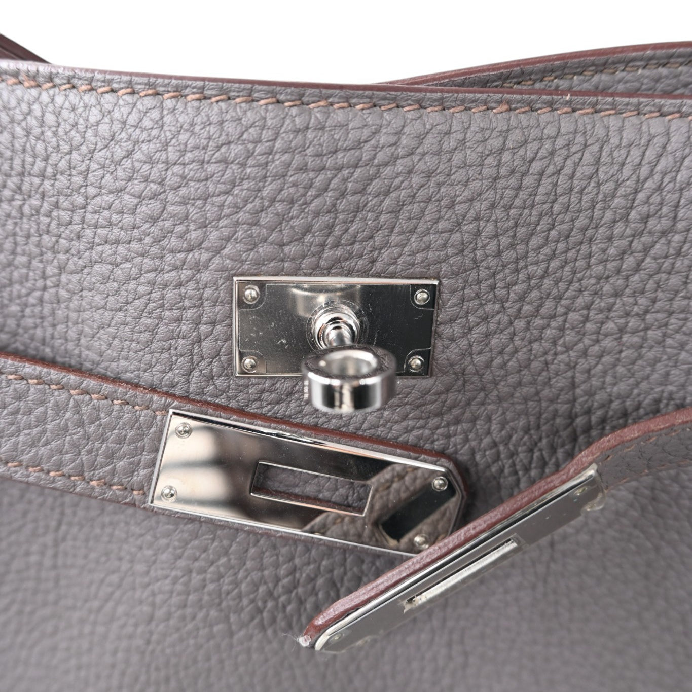 Hermes So Kelly 26 PHW Etain Square R