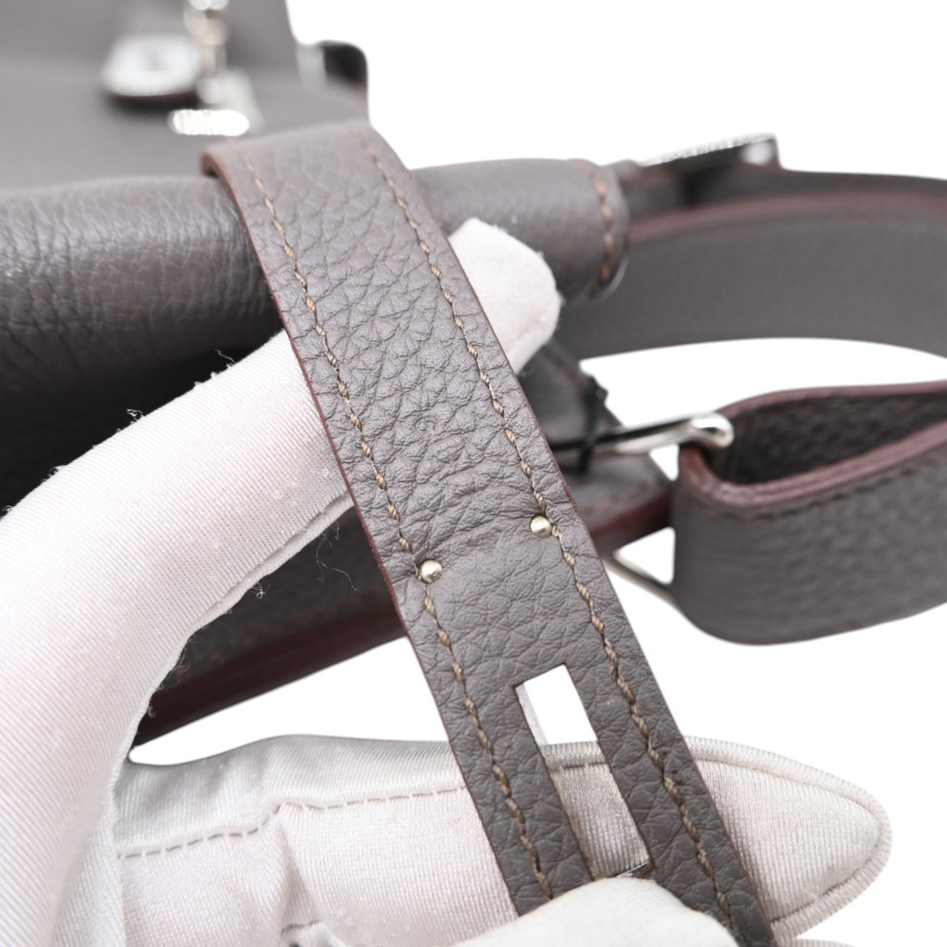 Hermes So Kelly 26 PHW Etain Square R