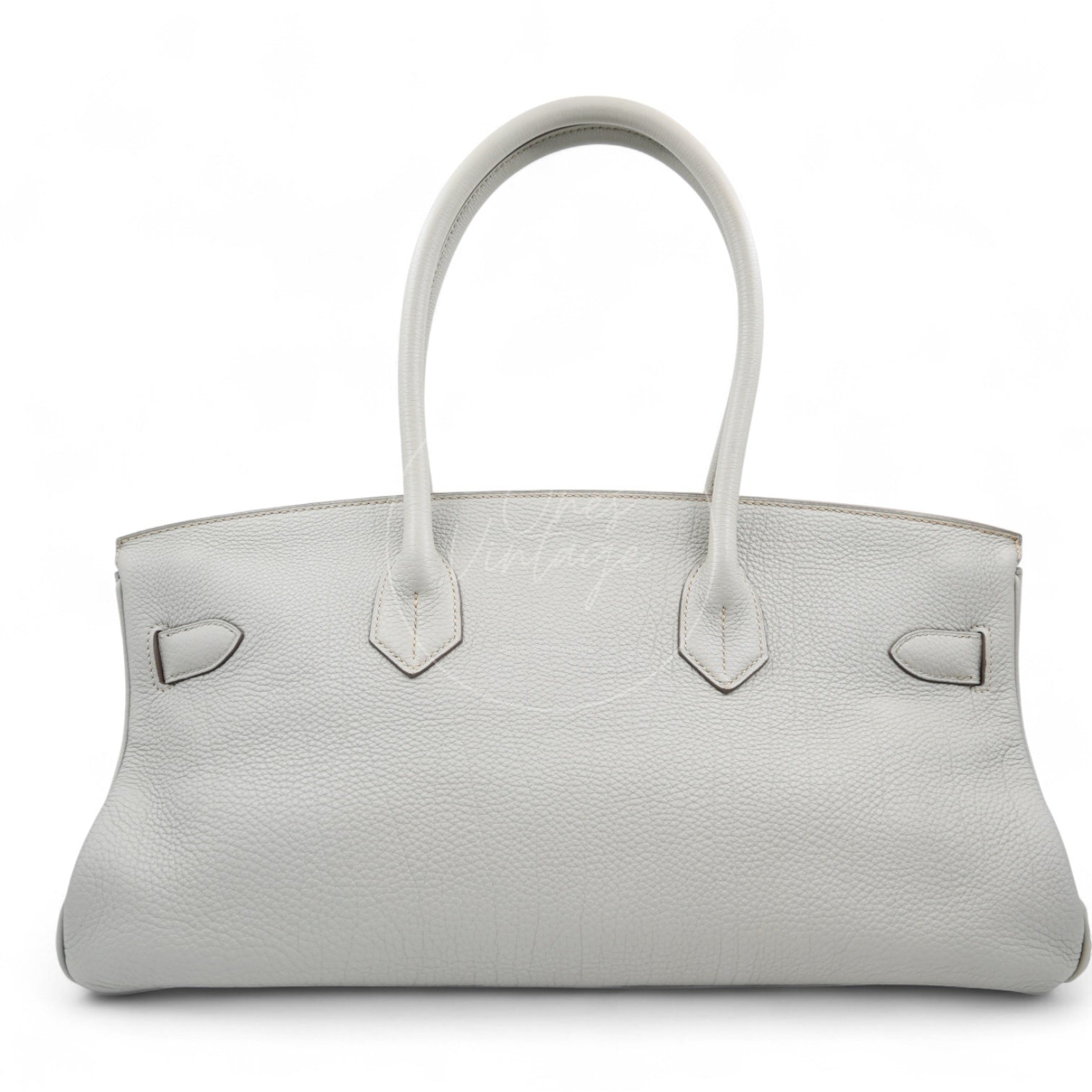 Hermes Birkin Shoulder GHW Gris Peale Square O
