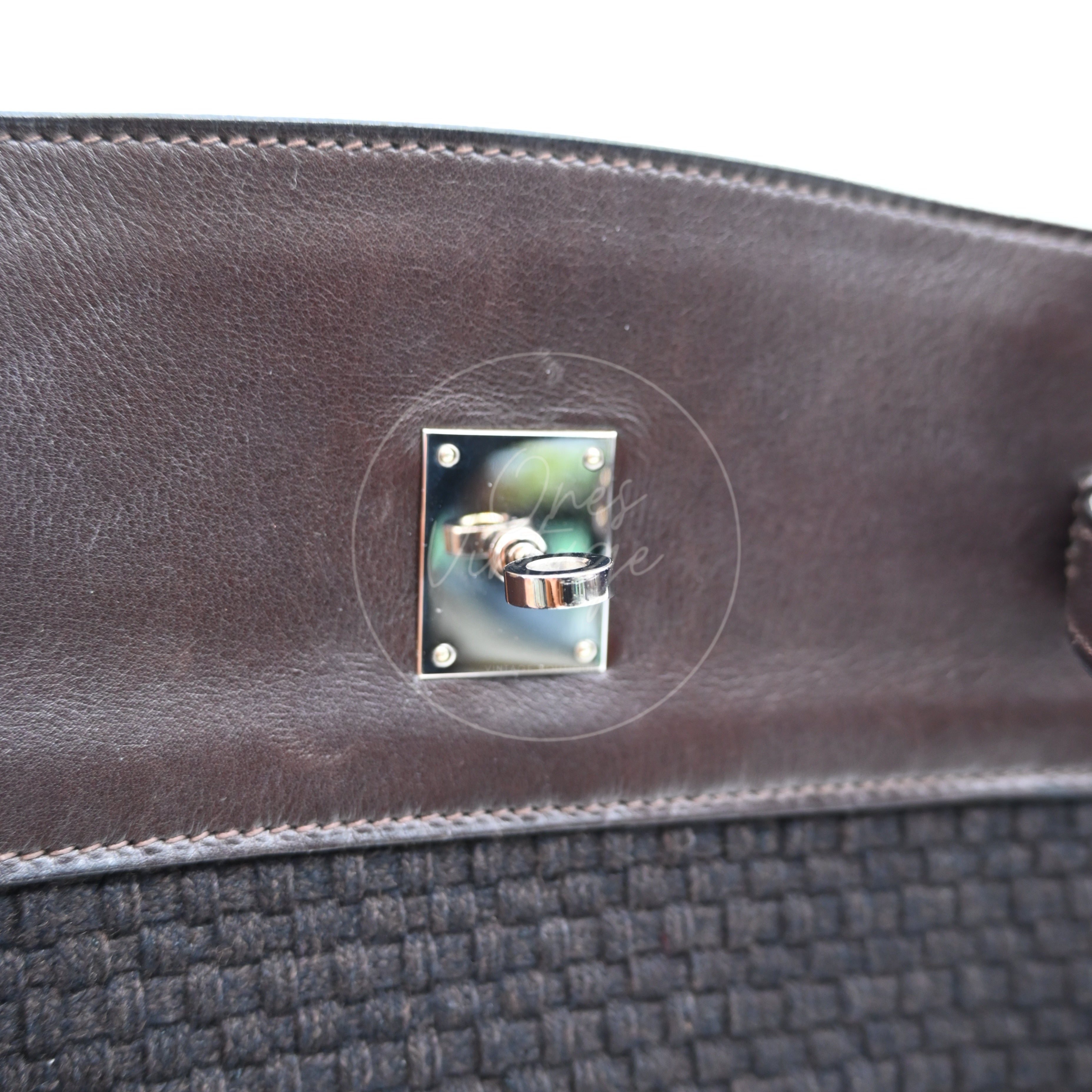 Hermes Kelly Sport 24 Swift and Wool Toresage PHW Brown Square E