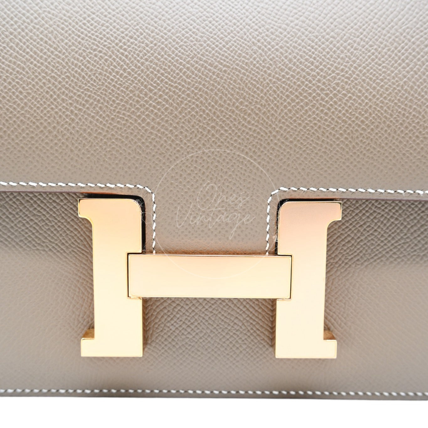 Hermes Constance 24 Epsom Rose Gold GHW Etoupe Stamp B