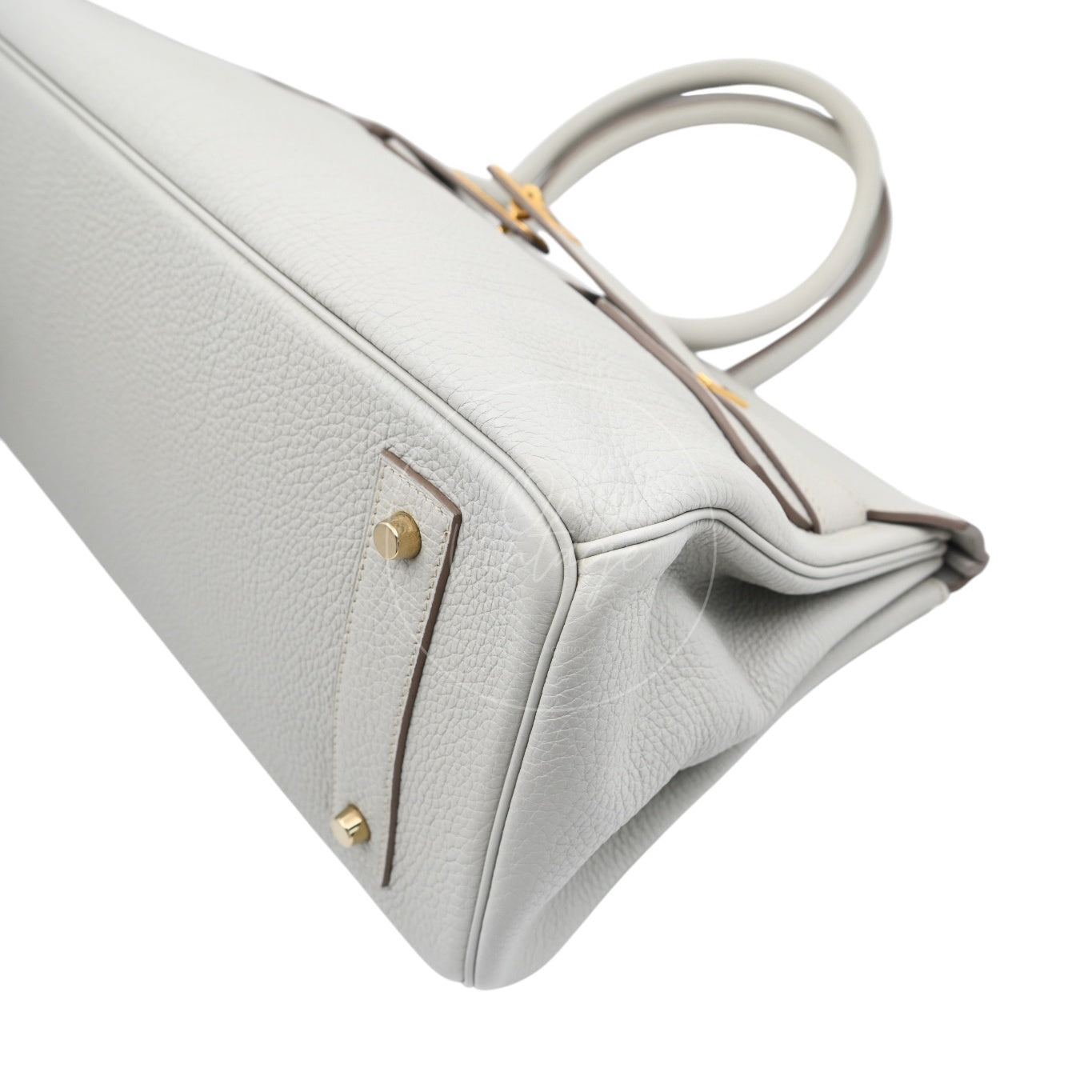 Hermes Birkin Shoulder GHW Gris Peale Square O